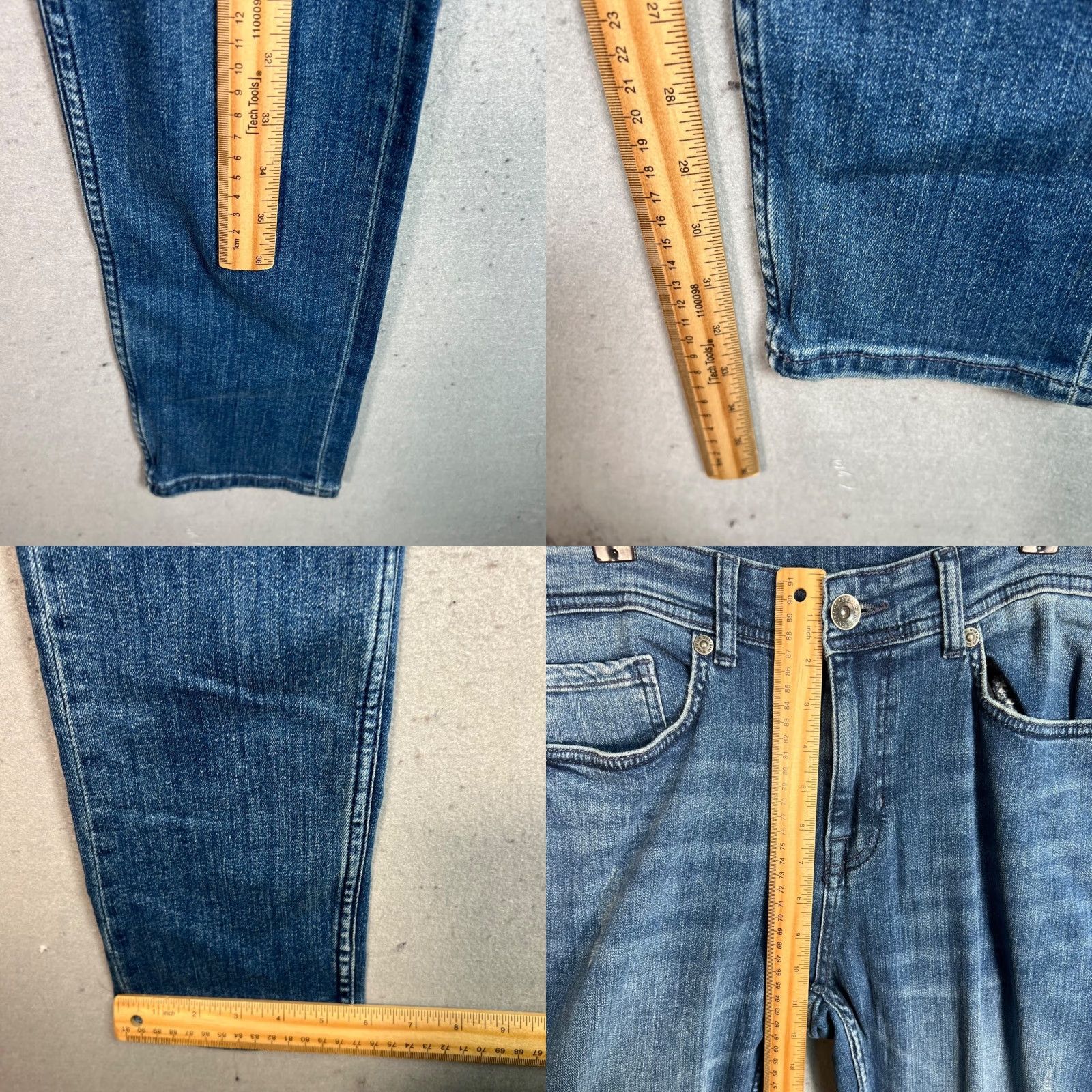 Vintage Seven7 Jeans Mens Size 34 Slim Denim Blue Stretch Tapered 5-Pocket Design Regular Inseam 33 Vintage No Size US 34 / EU 50 - 8 Thumbnail