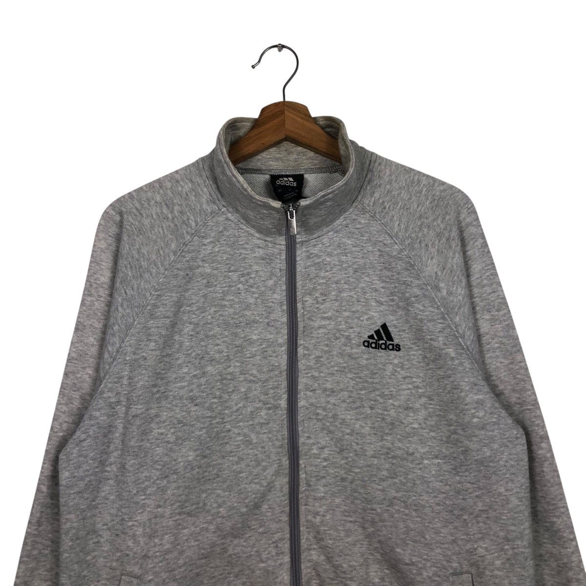 Adidas 📌Vintage Zipper Jacket Adidas Big Logo Size US L / EU 52-54 / 3 - 4 Thumbnail