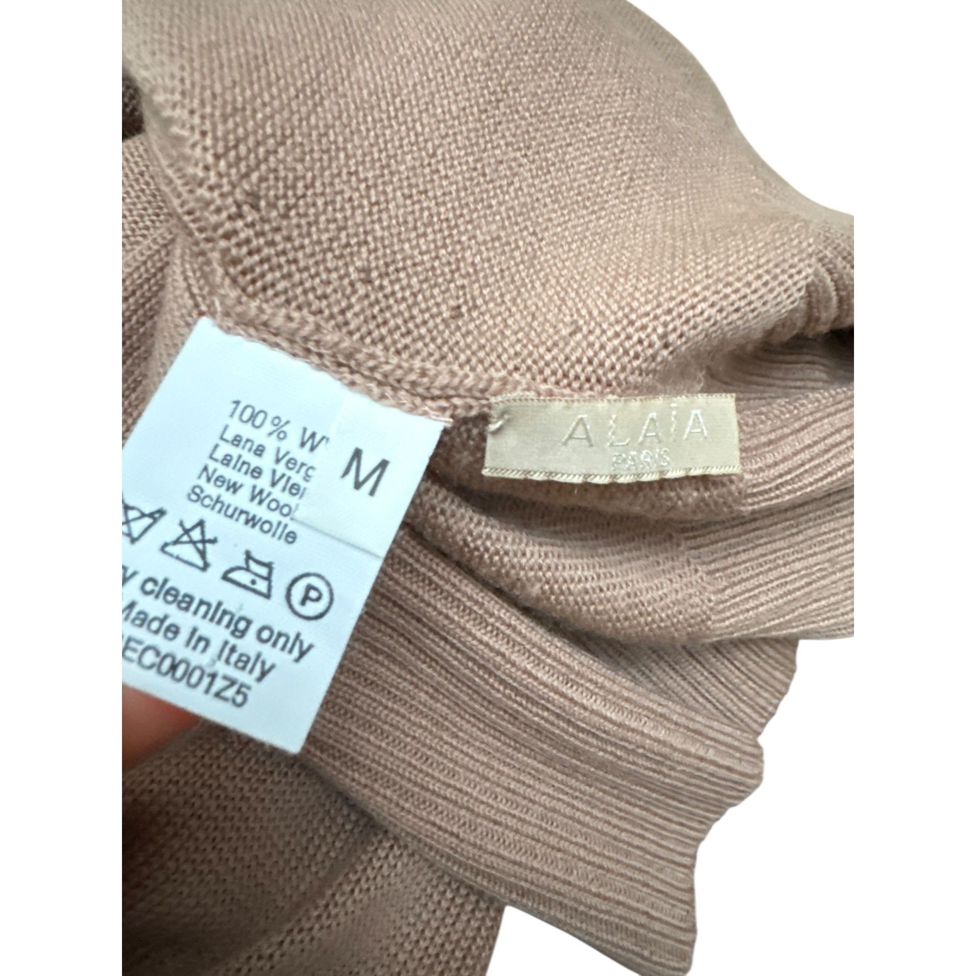 Alaia Brown Virgin Wool Cardigan Size M / US 6-8 / IT 42-44 - 7 Thumbnail