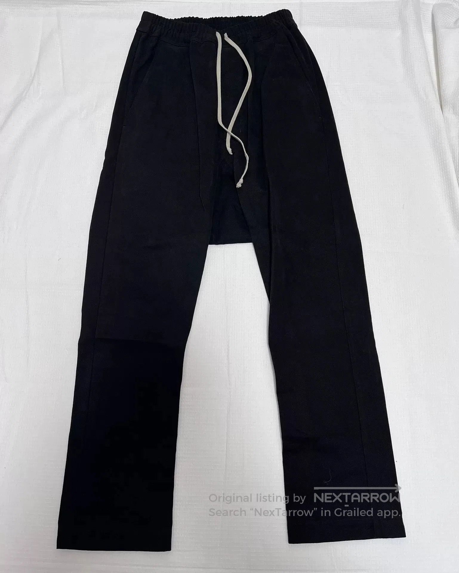 Rick Owens Solid Drawstring Relaxed Pants 46.