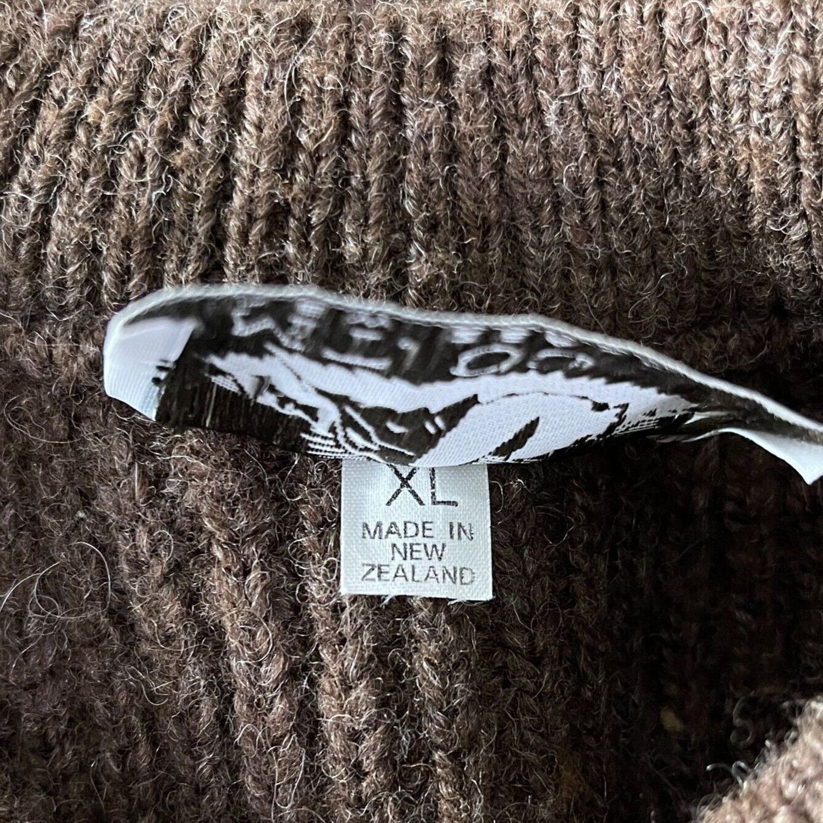 Other × Vintage Mt Cook New Zealand Wool Chunky Knit Sweater Brown Mens XL Size US XL / EU 56 / 4 - 10 Thumbnail