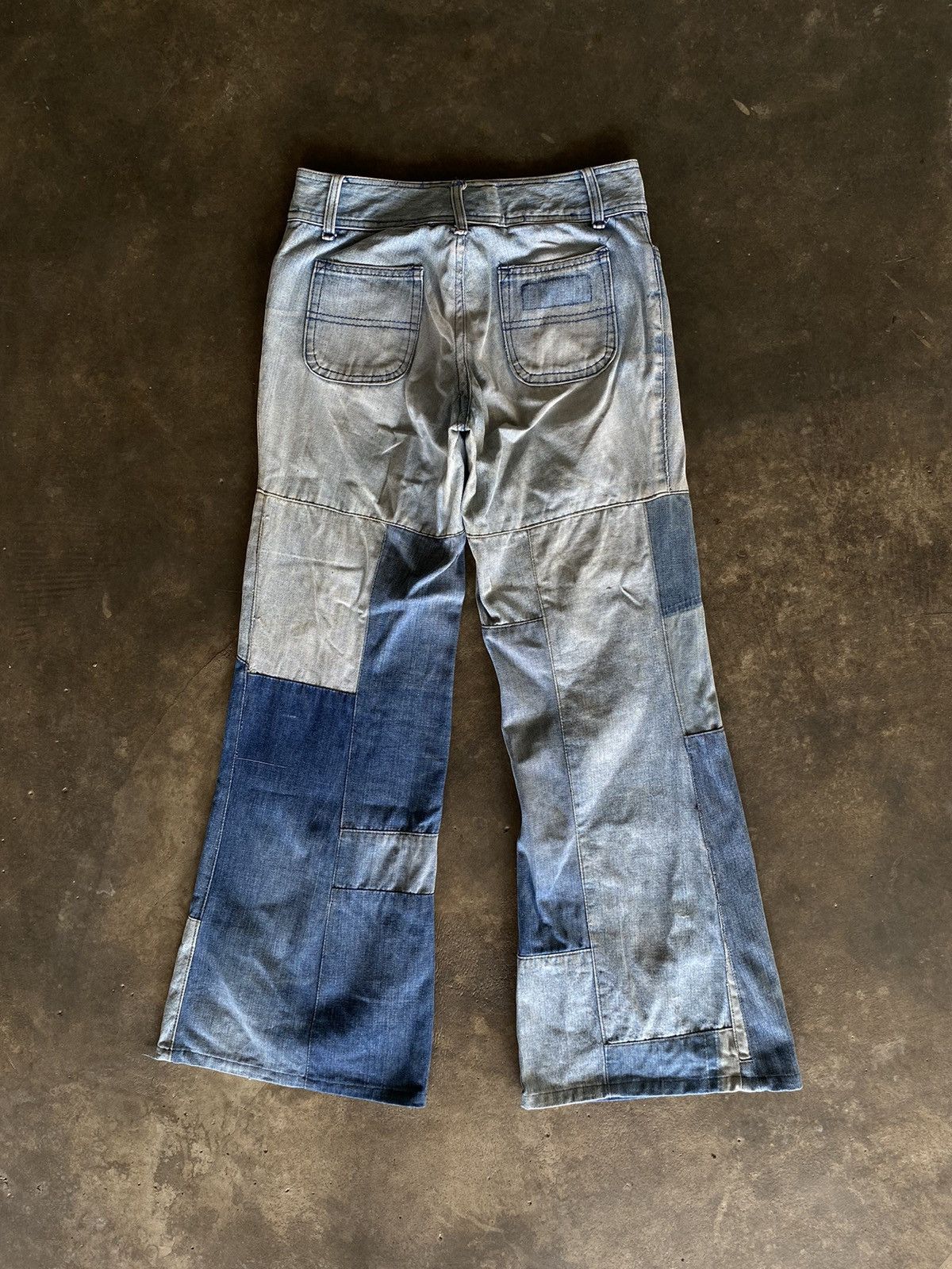 Kapital Kountry Y2k FLARE BLUSSOM IFSIXWASNINE DENIM PANTS Size US 27 - 3 Thumbnail