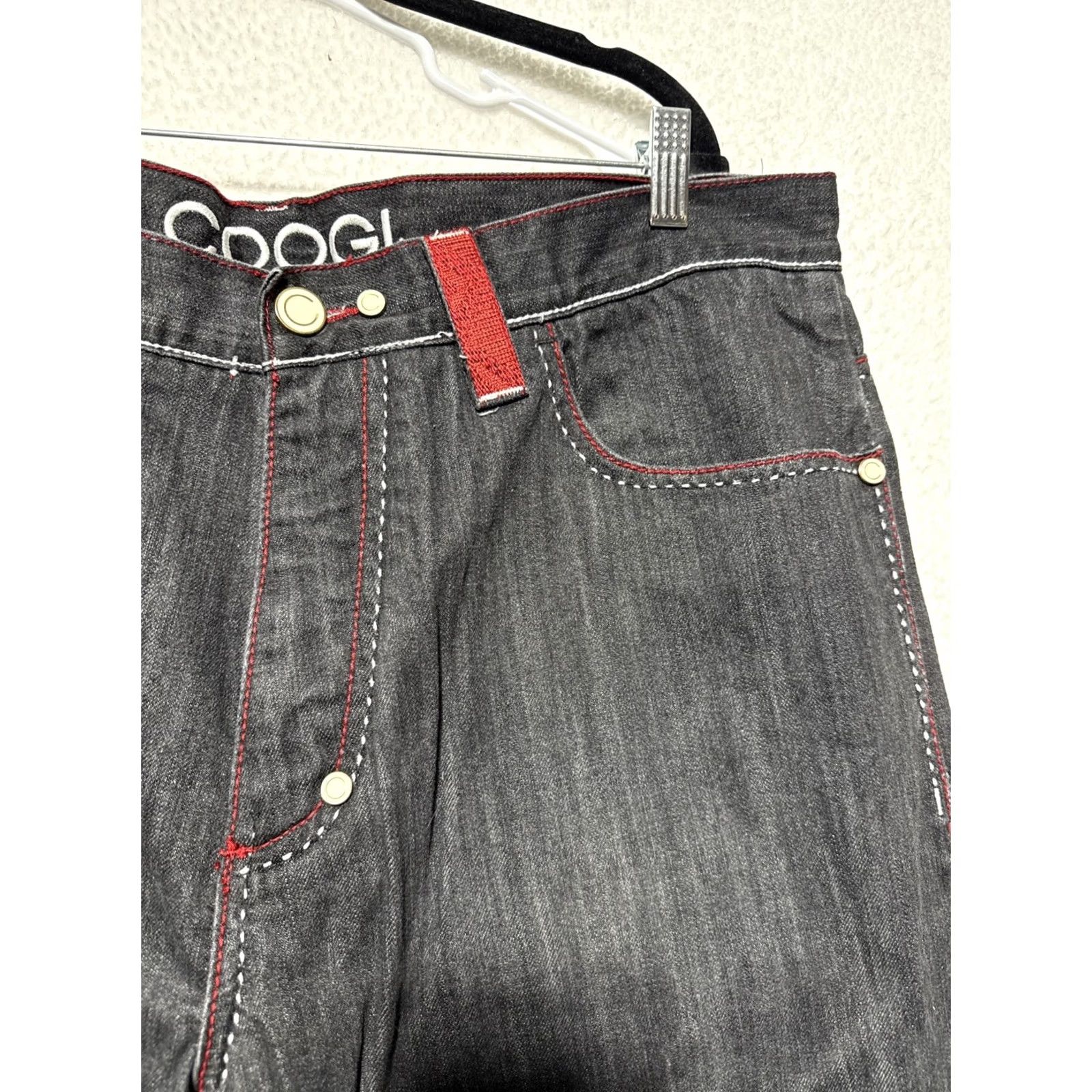 Coogi Coogi Jeans Wide-Leg Denim Black 40x32 Mens Size 40 Inseam 32 RARE Size US 40 / EU 56 - 3 Thumbnail