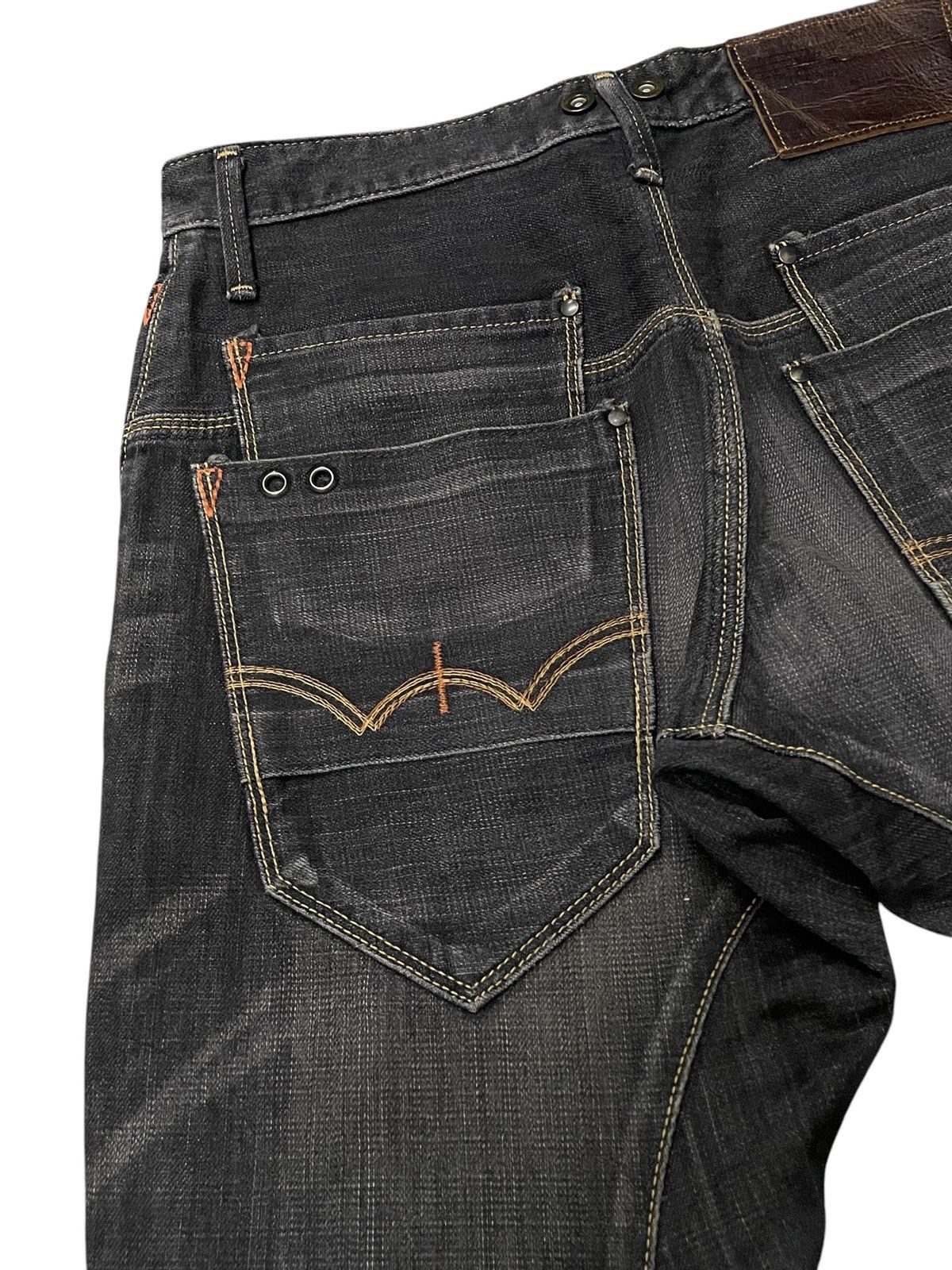 Beauty Beast × Edwin × Japanese Brand Vintage Edwin E Function Engineered Spiral Leg Jeans Size US 30 / EU 46 - 10 Thumbnail