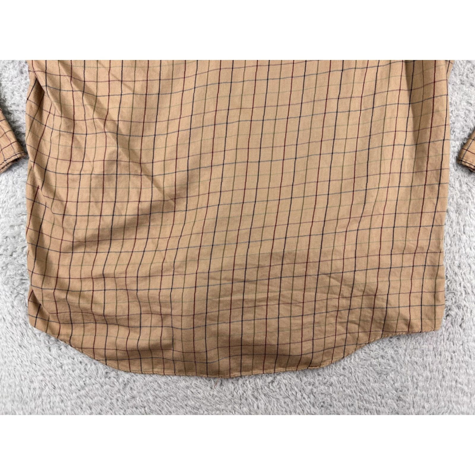 Vintage VINTAGE FA MacCluer Shirt Men XL Beige Button-Up Cotton Pocket Size US XL / EU 56 / 4 - 7 Thumbnail