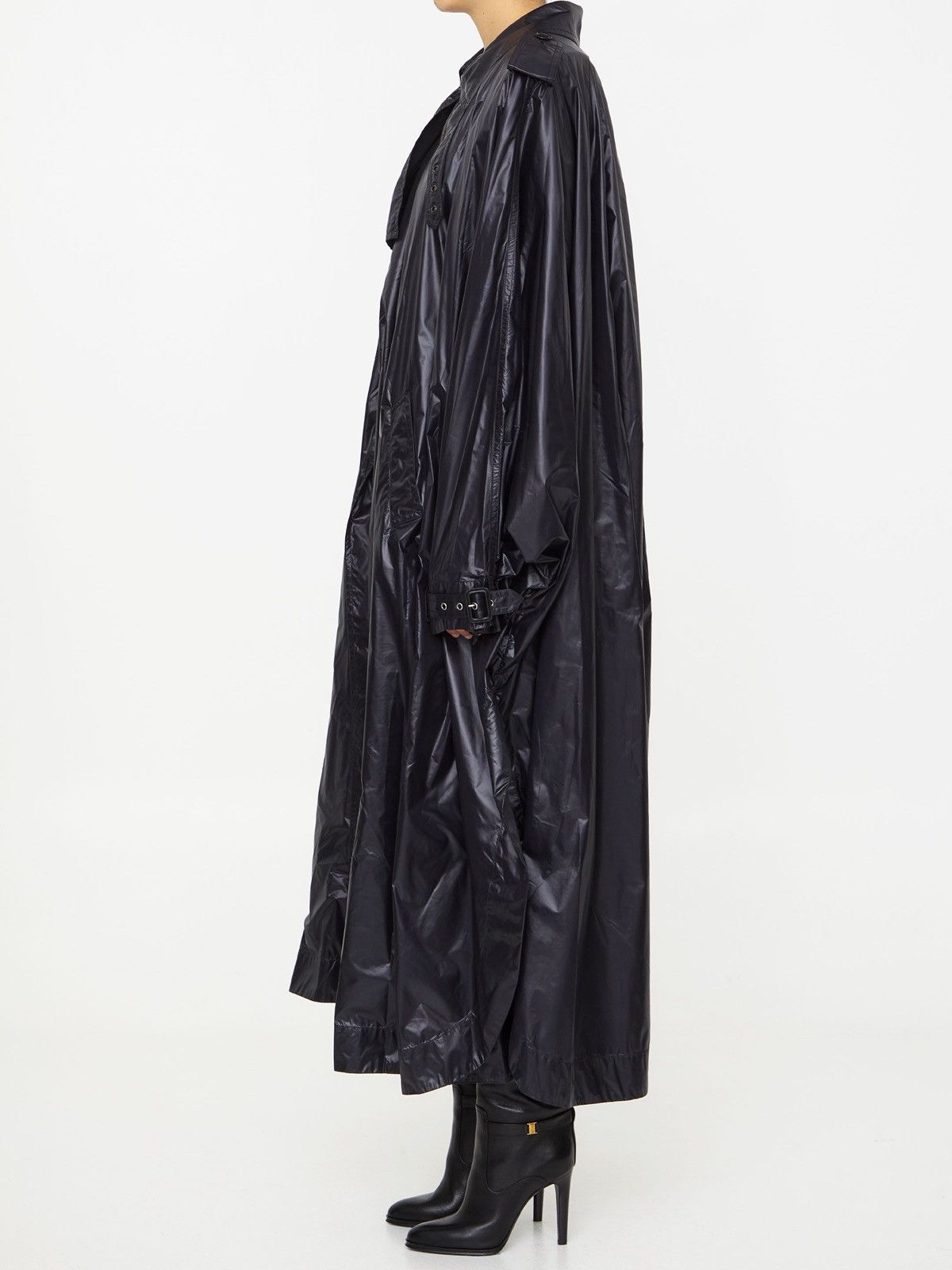 Saint Laurent Paris $3.5K VALUE Oversized Flared Padded Cape Trench Coat Size US S / EU 44-46 / 1 - 4 Thumbnail