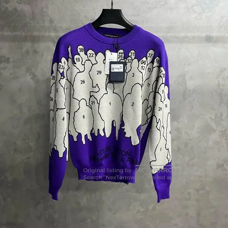 Louis Vuitton Louis Vuitton Purple Wool Women's Sweater . Size S / US 4 / IT 40 - 1 Thumbnail