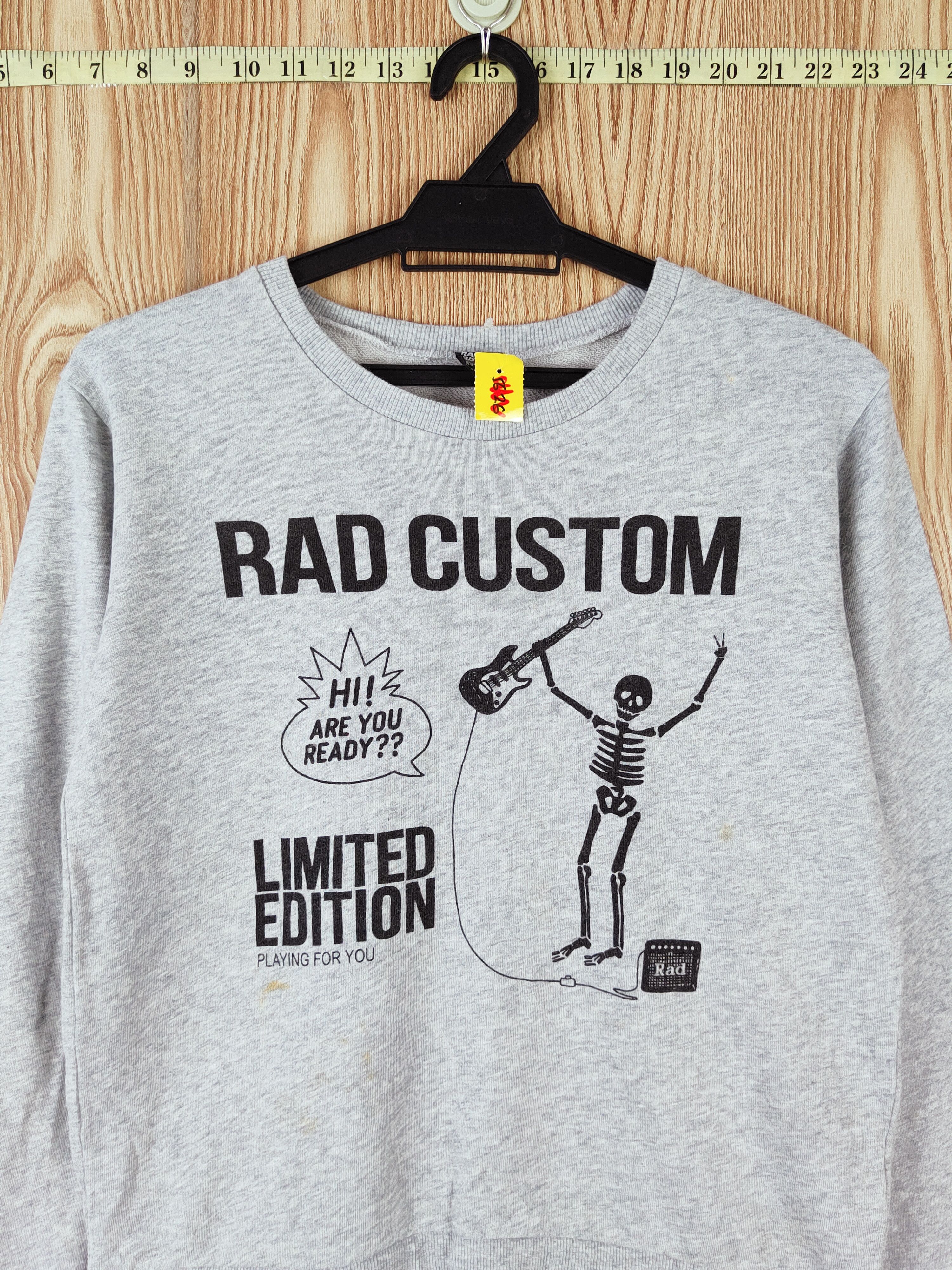 Japanese Brand × Vintage Rad Custom Special Edition Gray Sweatshirts #W172 Size S / US 4 / IT 40 - 2 Thumbnail