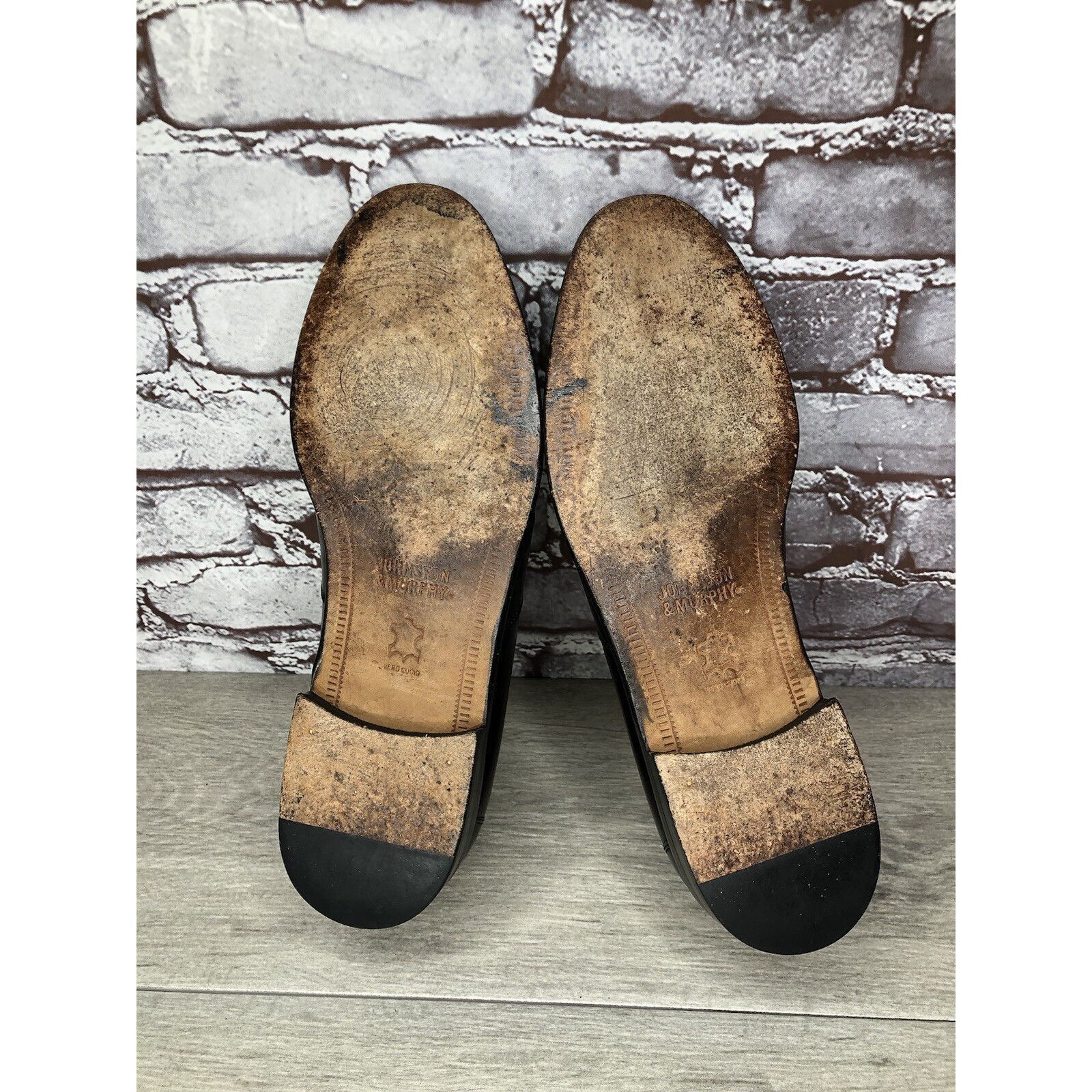 Johnston & Murphy Johnston & Murphy Black Leather Tassel Loafers Dress Shoes M Size US 11 / EU 44 - 11 Thumbnail