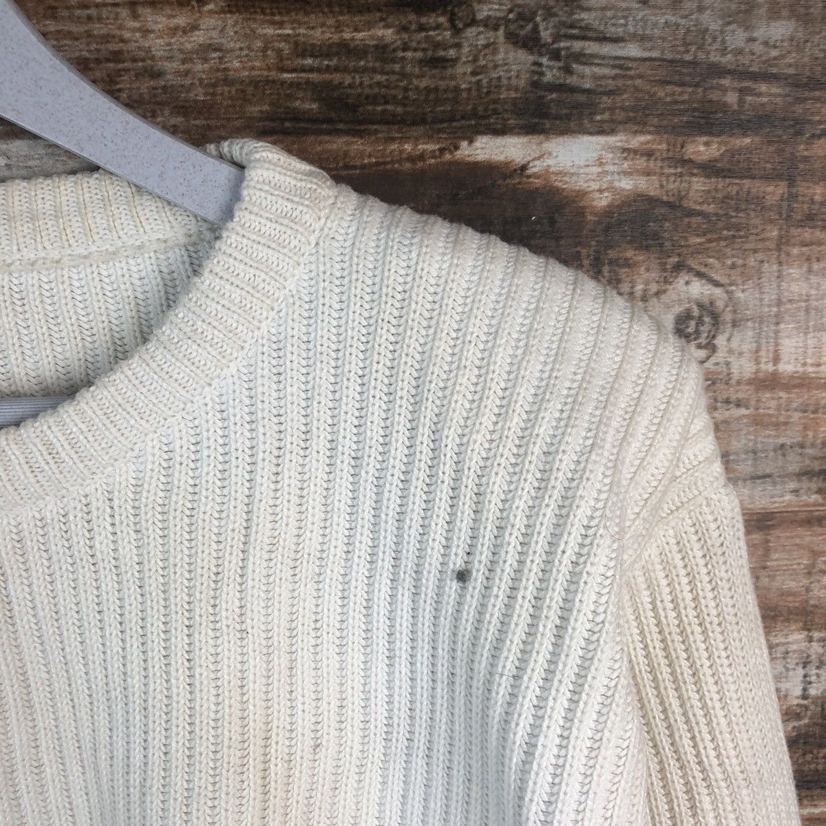 Homespun Knitwear Gamis White Knitwear #A2276 Size L / US 10 / IT 46 - 9 Thumbnail