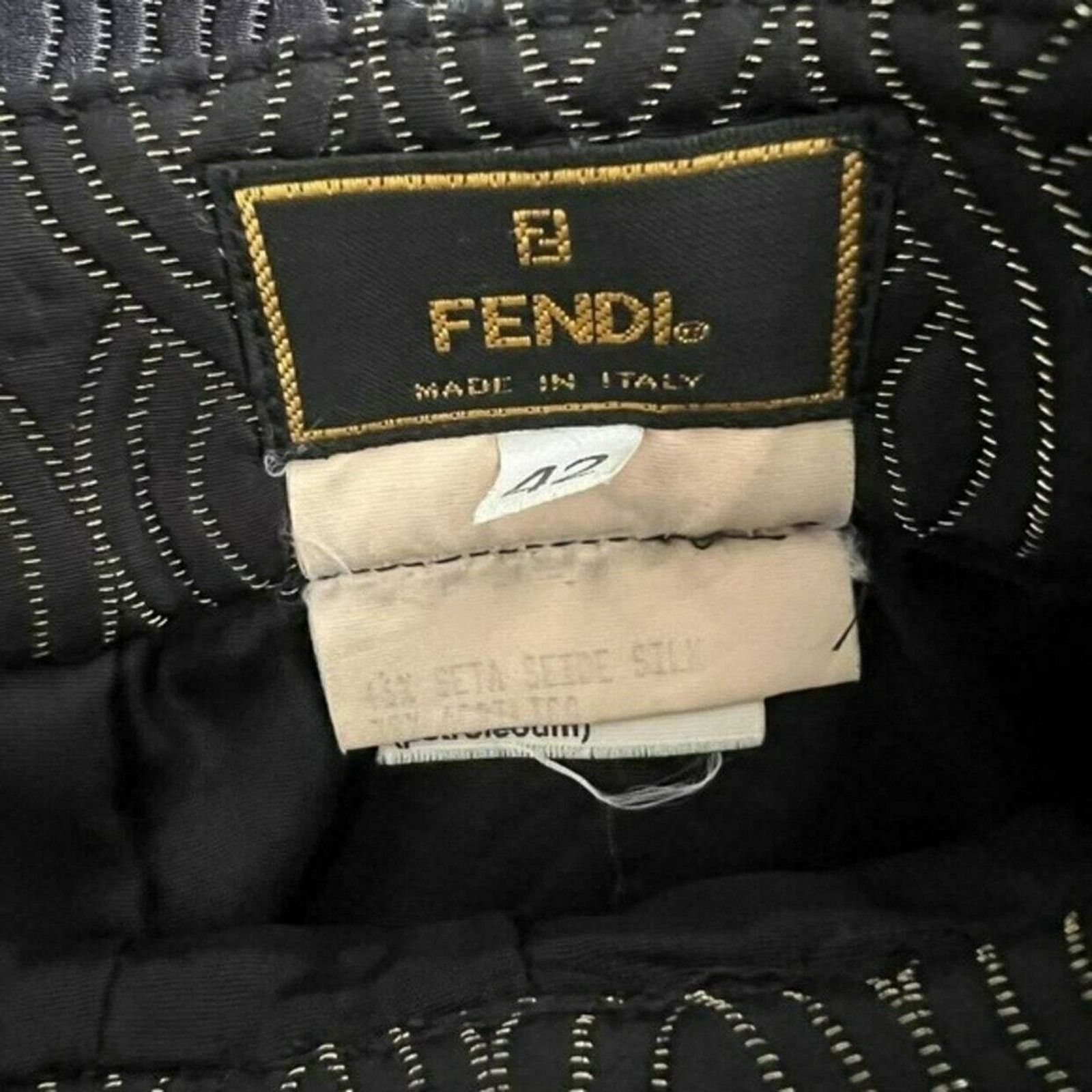 Fendi FENDI Black Knee-Length Skirt, M/US6/IT42 SRP: $1000 Size 28" / US 6 / IT 42 - 5 Thumbnail