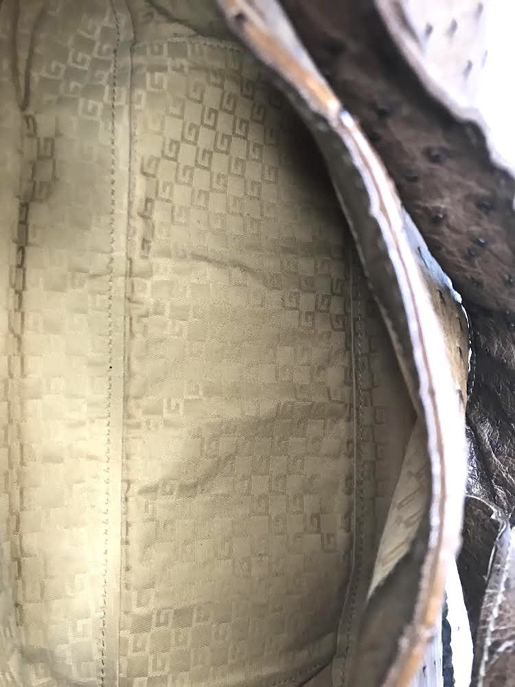 Gucci Gucci Tan Ostrich Leather Bag - Tom Ford Era Size ONE SIZE - 4 Thumbnail
