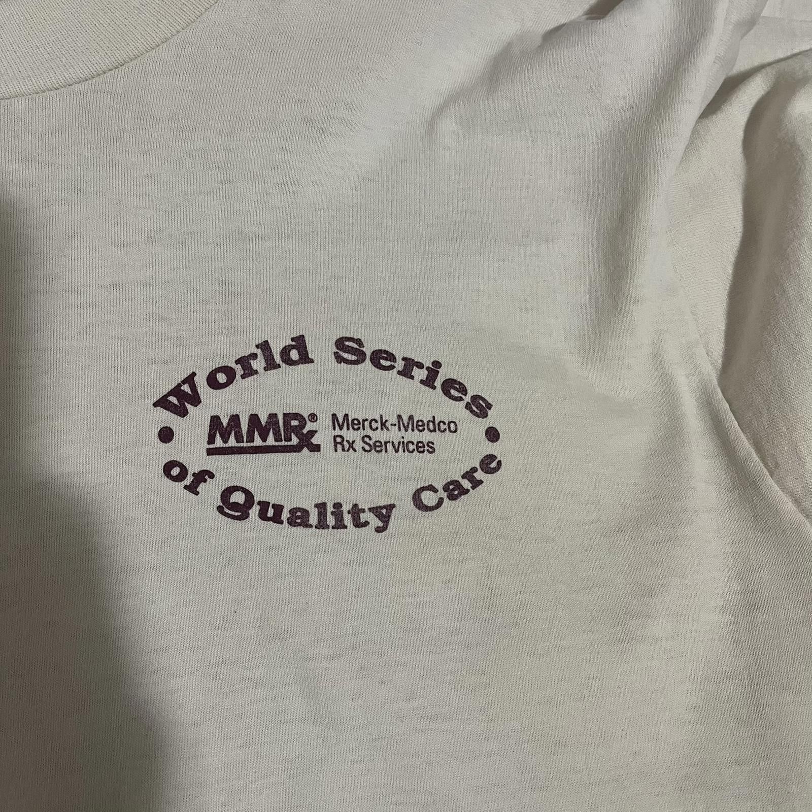 Fruit Of The Loom VTG 90s World Series of Quality Care All-Star Tee Sz Large Size US L / EU 52-54 / 3 - 3 Thumbnail