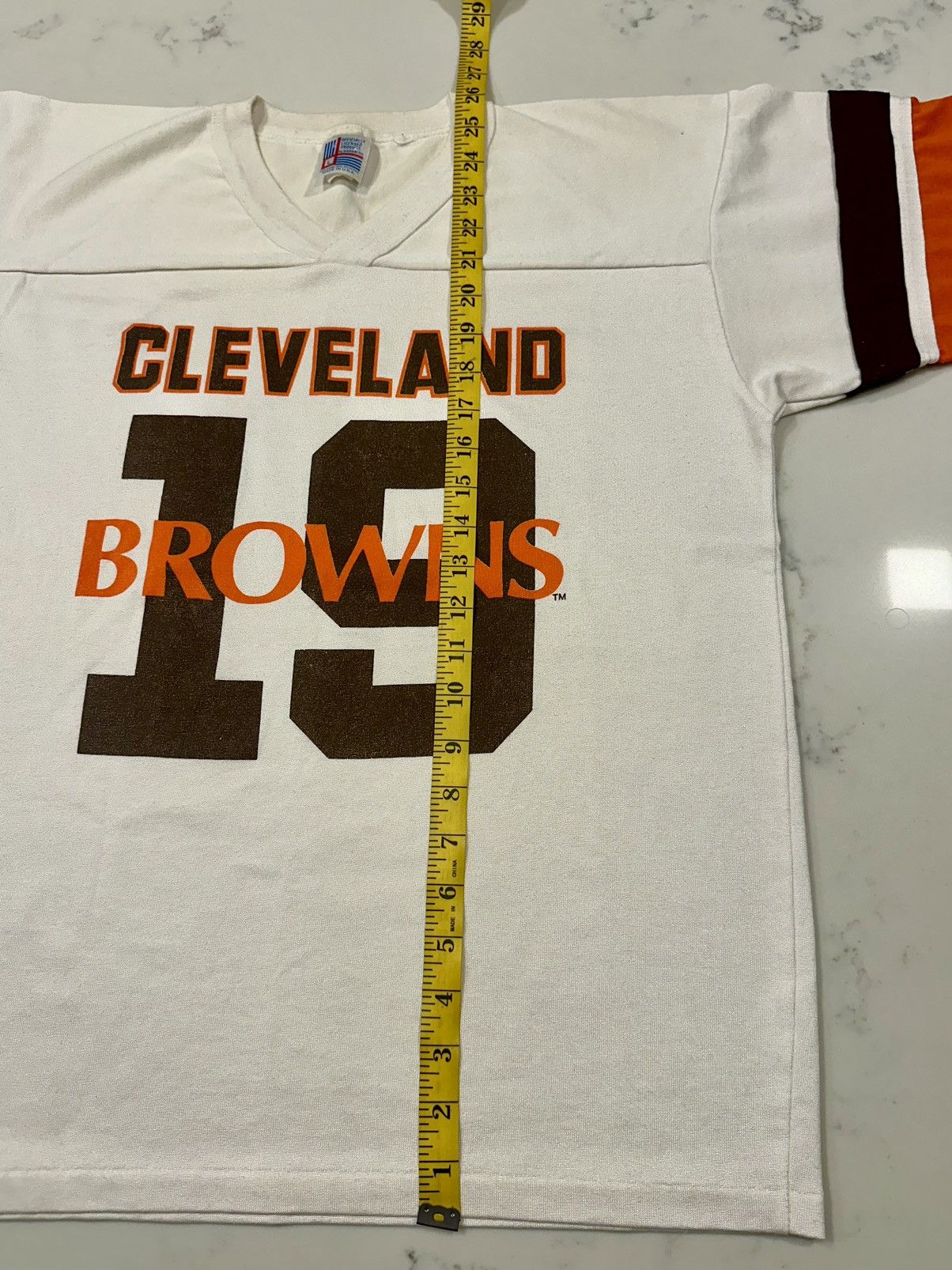 NFL × Vintage Vintage 1980s Cleveland Browns Jersey T-Shirt Size Large USA Size US L / EU 52-54 / 3 - 7 Thumbnail