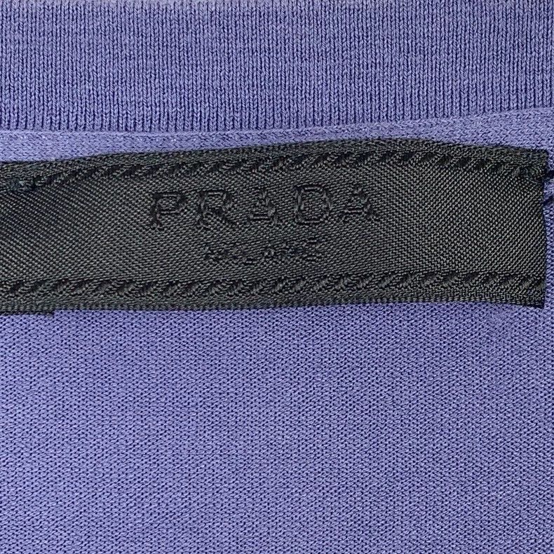 Prada Prada Logo letter round neck dark blue cotton short-sleeved Size US XXL / EU 58 / 5 - 6 Thumbnail