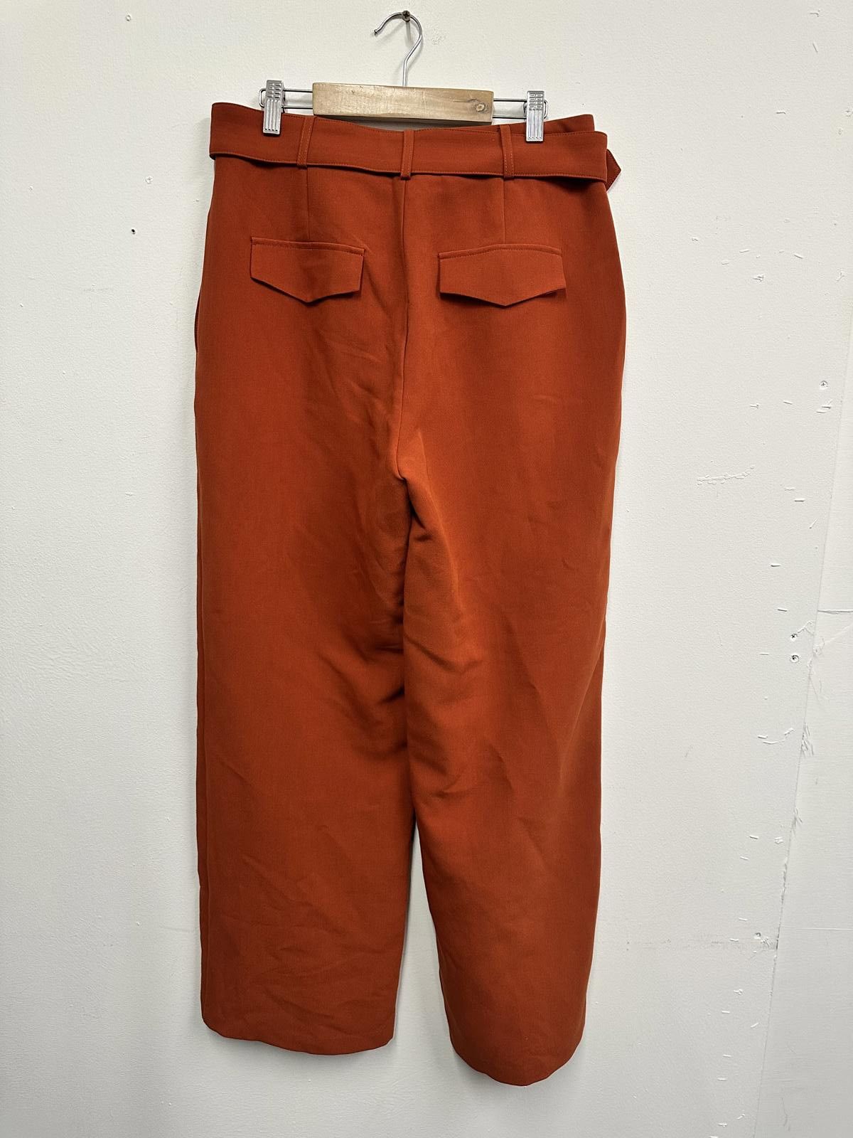 Reserved Reserved Limited Collection Rust Orange Belted Trousers Size Size 32" / US 10 / IT 46 - 4 Thumbnail
