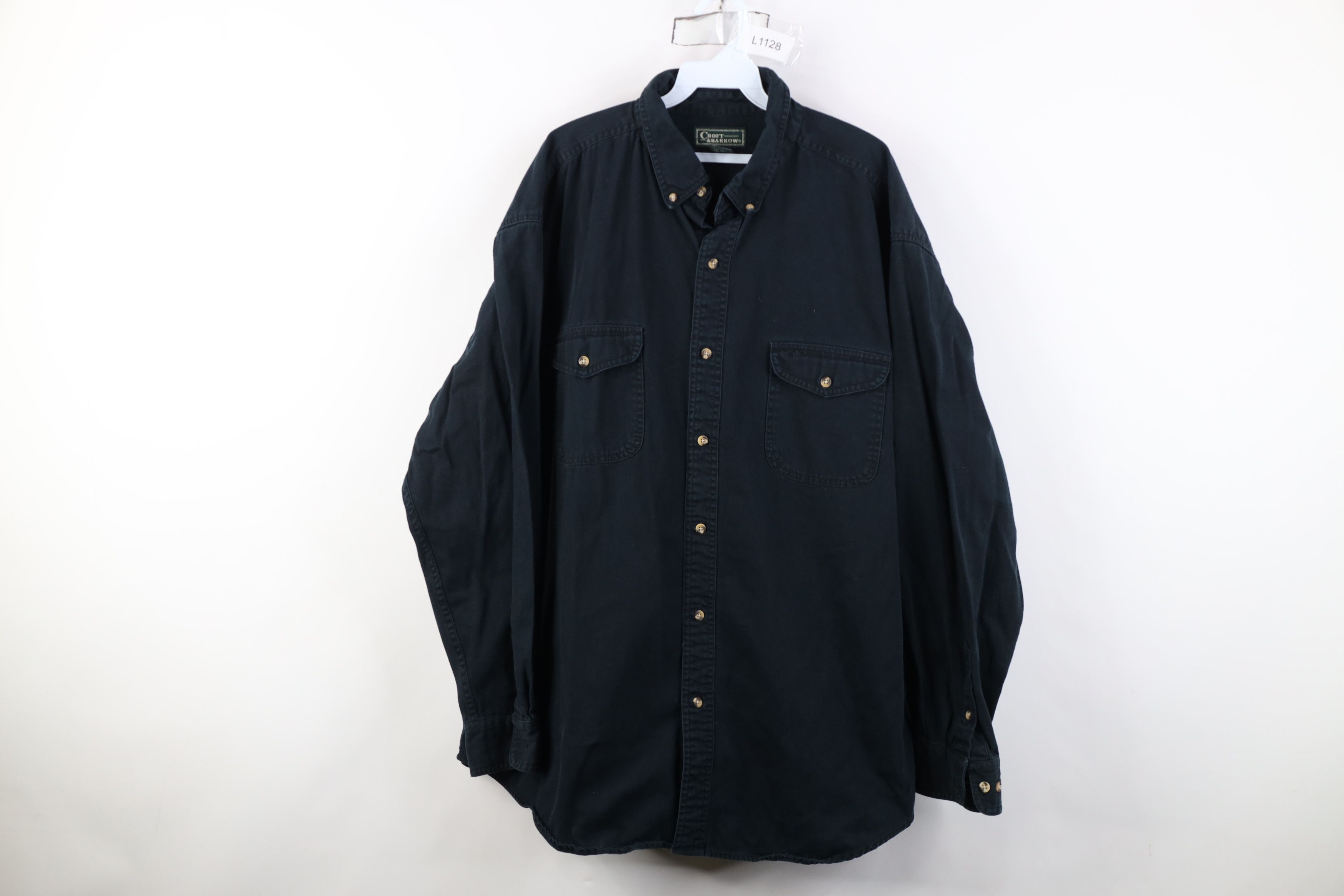 Vintage Vintage 90s Streetwear Twill Collared Button Down Shirt Size US XL / EU 56 / 4 - 1 Thumbnail