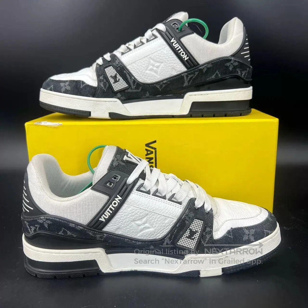 Louis Vuitton Black and White Low. Size US 7.5 / EU 40-41 - 3 Thumbnail