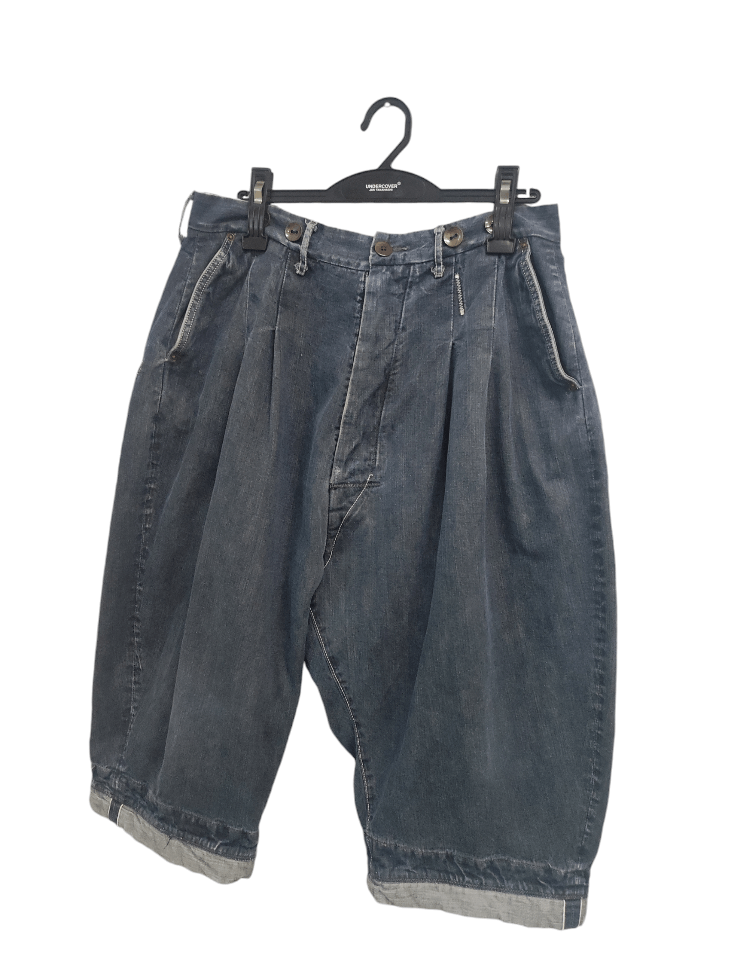 Japanese Brand Kapital Baggy Short Pants Kapital suspended button Size US 32 / EU 48 - 2 Thumbnail