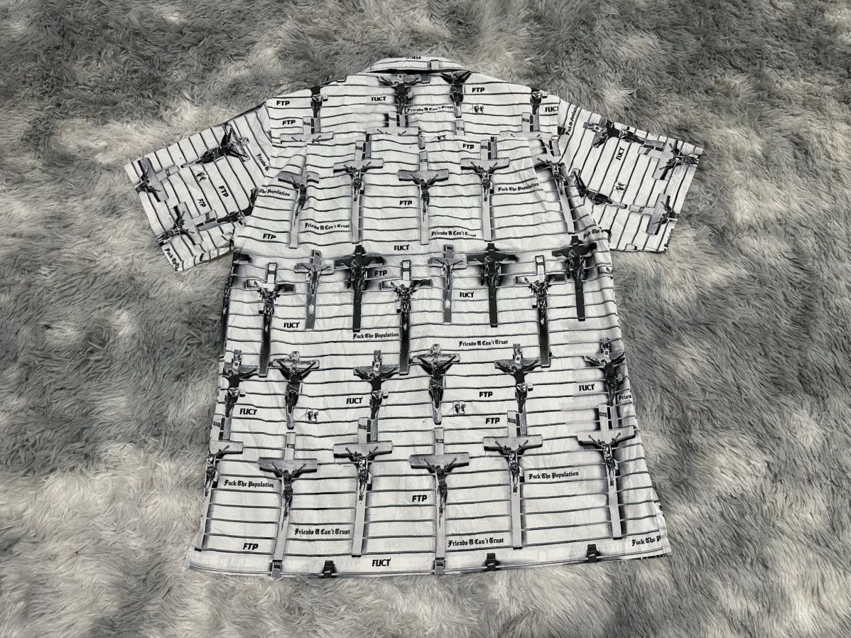 FUCT × Fuck The Population 🔥Rare Fuct x FTP Shirt Cross Button Up Size US L / EU 52-54 / 3 - 7 Thumbnail