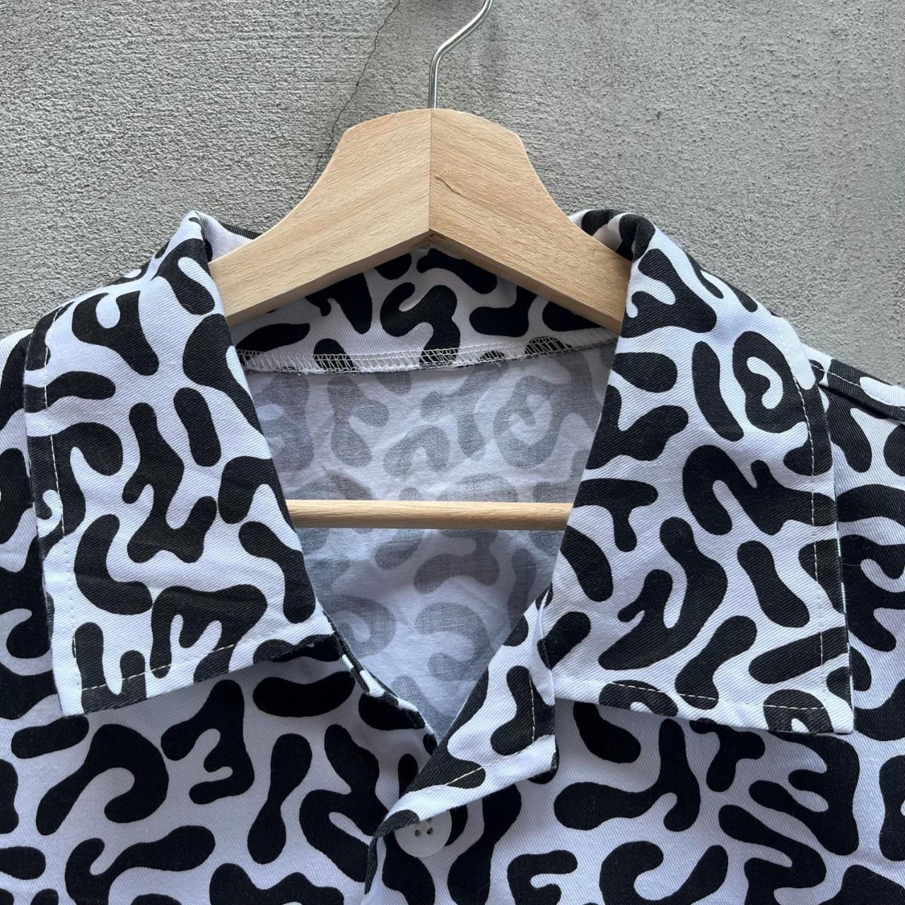Vintage 80’s Korean Military School Camo Short Sleeve Button Down Size US M / EU 48-50 / 2 - 3 Thumbnail