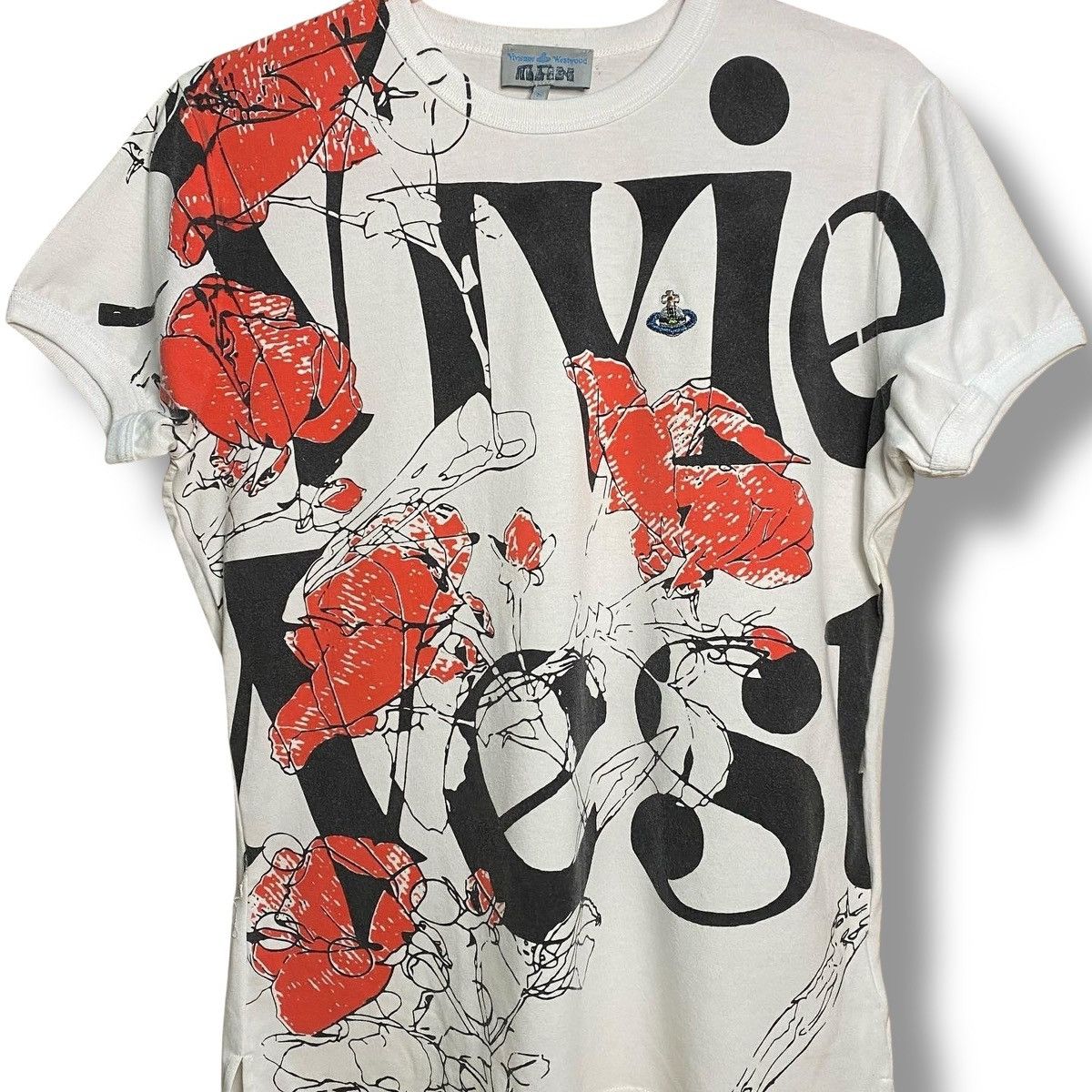 Vivienne Westwood Vivienne Westwood Rose Spell Out Ringer Tshirt Size US S / EU 44-46 / 1 - 2 Thumbnail