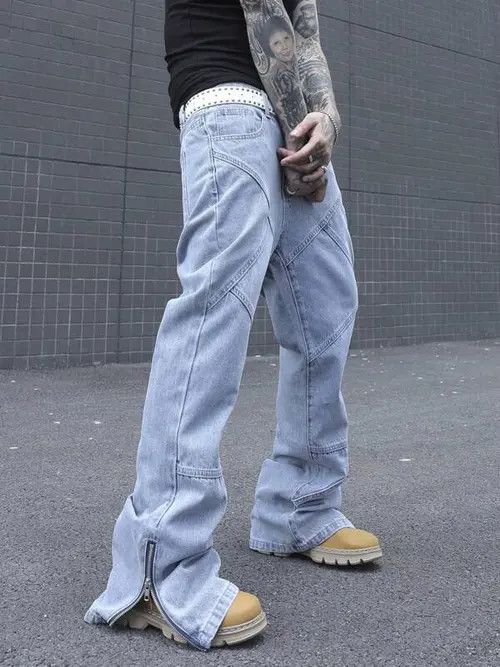 Japanese Brand Sawako x Honda Zipper Baggy Drip Jeans Size US 32 / EU 48 - 3 Thumbnail