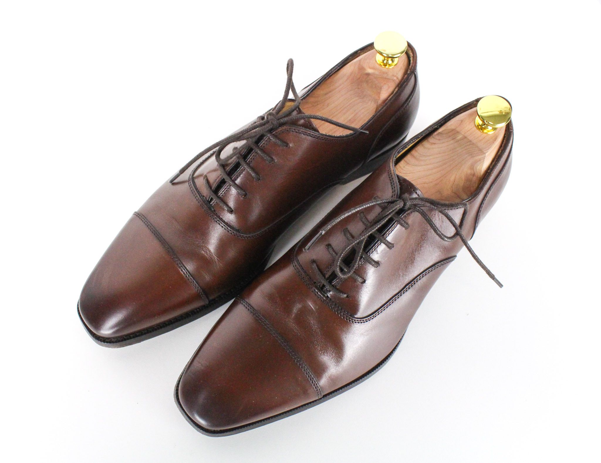 Suitsupply EU41.5 Brown Leather Laced Low-Top 72823 Size US 8.5 / EU 41-42 - 7 Thumbnail