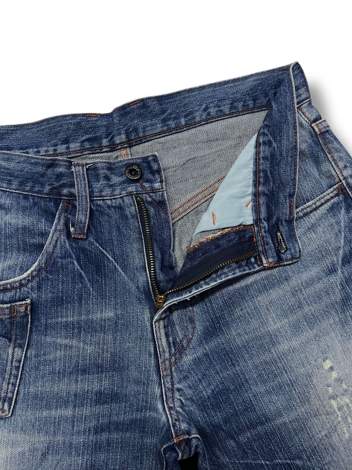 Global Work Vintage Japanese Brand Global Works - Faded Wash Jeans Size US 32 / EU 48 - 8 Thumbnail