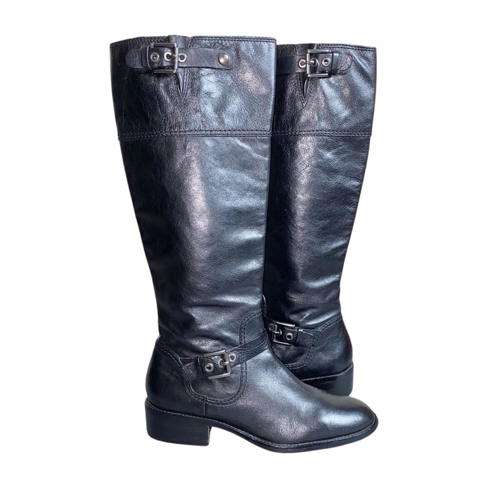 Coach Coach Jacinda Black Leather Knee-High Tall Riding Boots Size US 10 / IT 40 - 2 Thumbnail