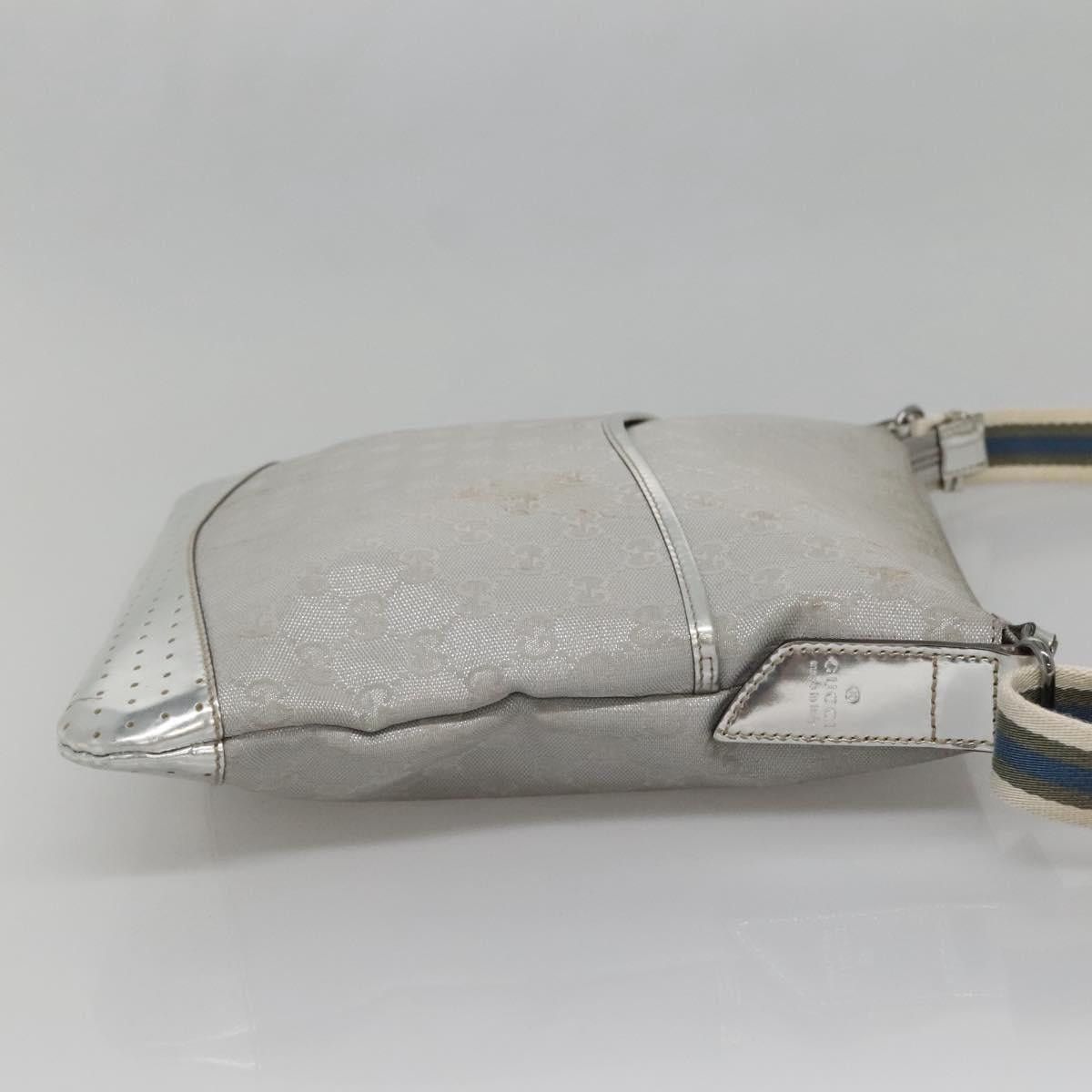 Gucci GUCCI GG Canvas Shoulder Bag Silver Size ONE SIZE - 5 Thumbnail