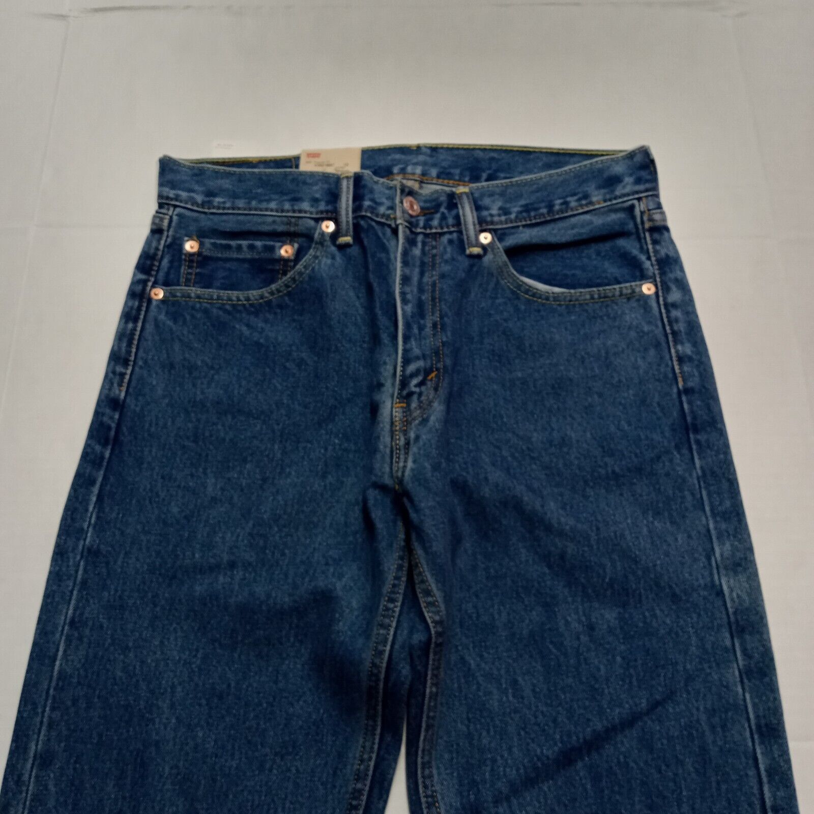 Levi's Levi's 505 Jeans Men's 32x36 Regular Fit Straight Leg Blue Size US 32 / EU 48 - 4 Thumbnail