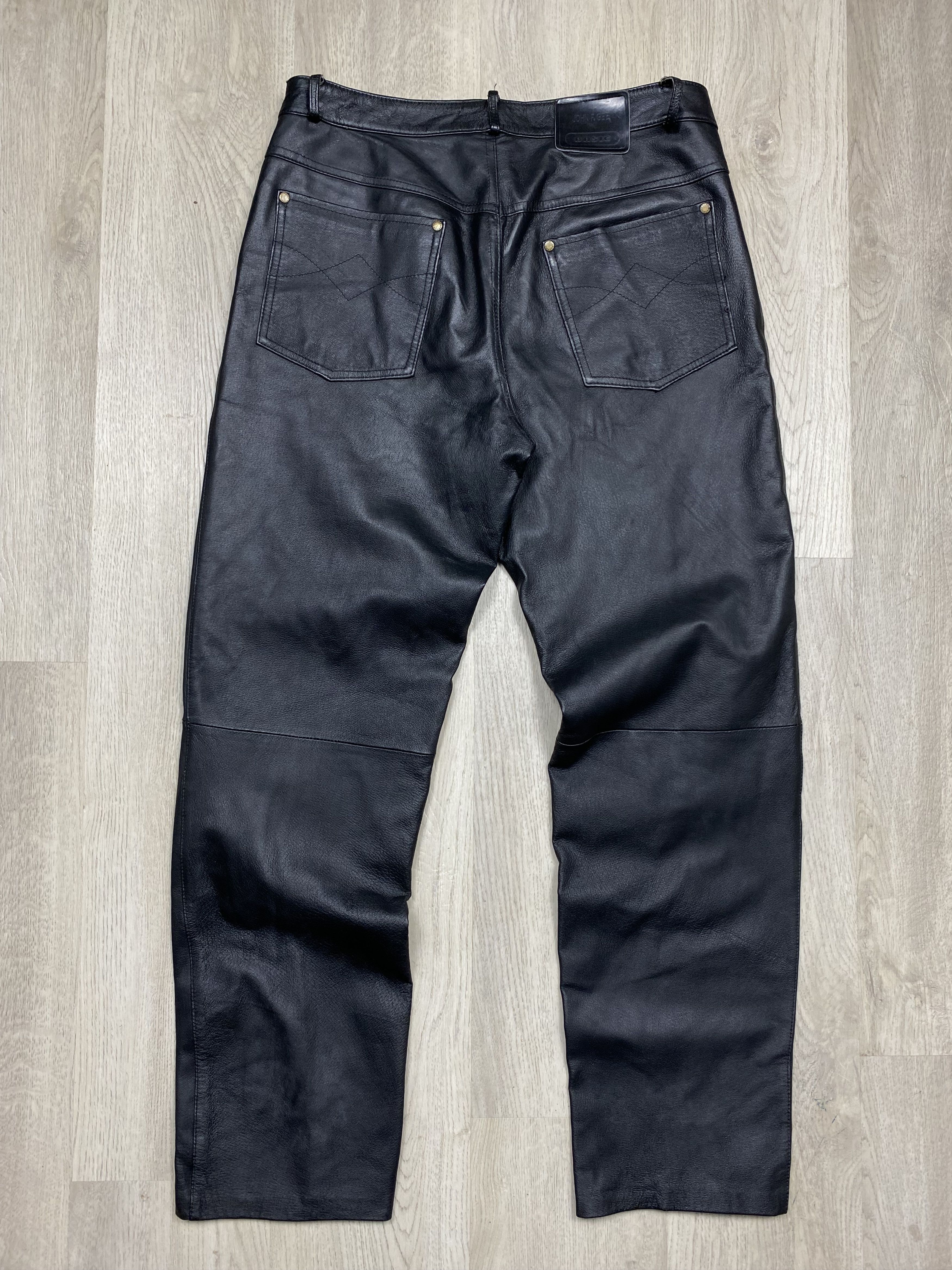 Genuine Leather Vintage Genuine Leather Pants Biker Motorcycle Size US 32 / EU 48 - 7 Thumbnail