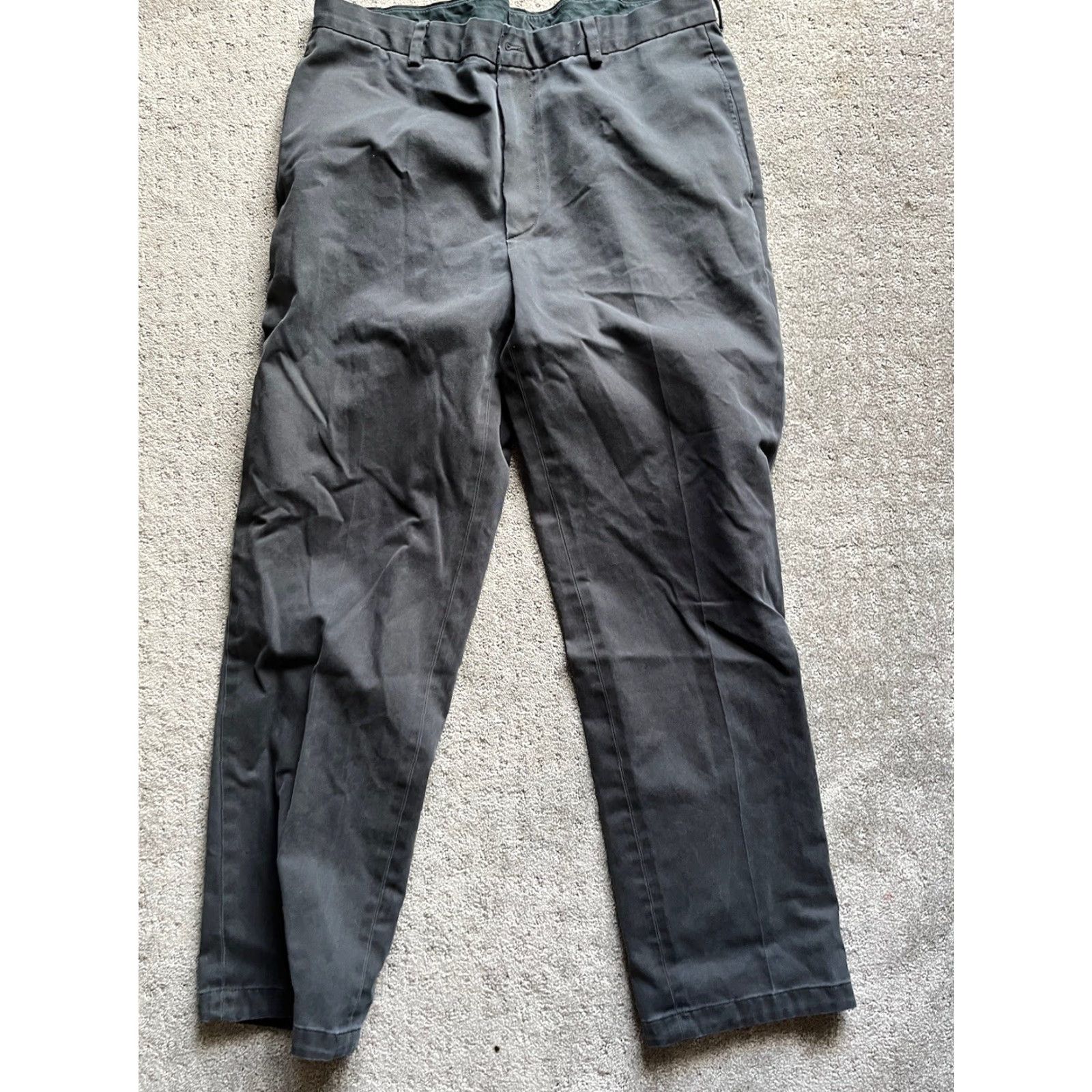 Brooks Brothers VINTAGE Brooks Brothers Men Chino Pants Black 36x32 Clark Fit Advantage Flat Front Regular Bonded Cotton 90s? (Wait: avoid adding false decade) Size US 36 / EU 52 - 5 Thumbnail