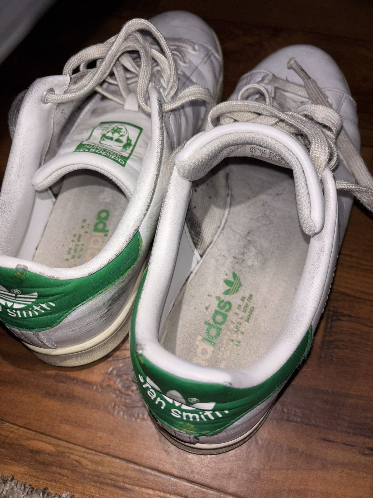 Adidas Adidas White Stan Smiths Leather Men’s Shoes Size 10.5 Used Size US 10.5 / EU 43-44 - 3 Thumbnail