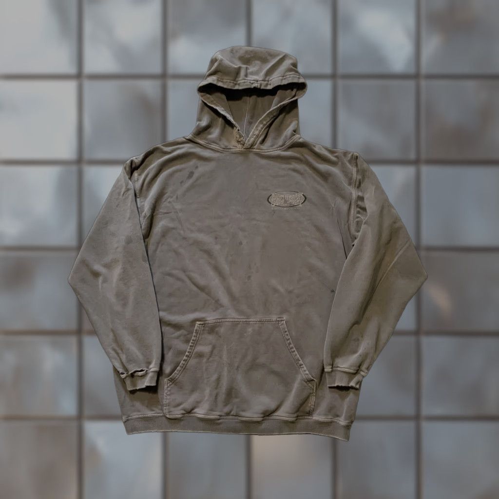 Vintage VINTAGE Huntington Surf & Sport Distressed Beach Faded Pullover Hoodie XL Mens Gray Size US XL / EU 56 / 4 - 1 Thumbnail