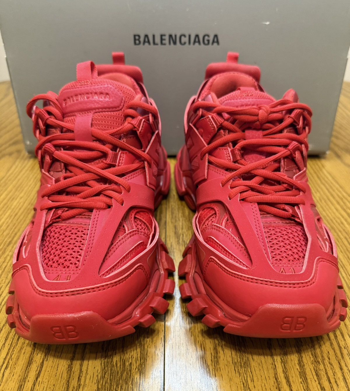 Balenciaga Balenciaga Track Sneaker (Red) Size US 8 / EU 41 - 2 Thumbnail