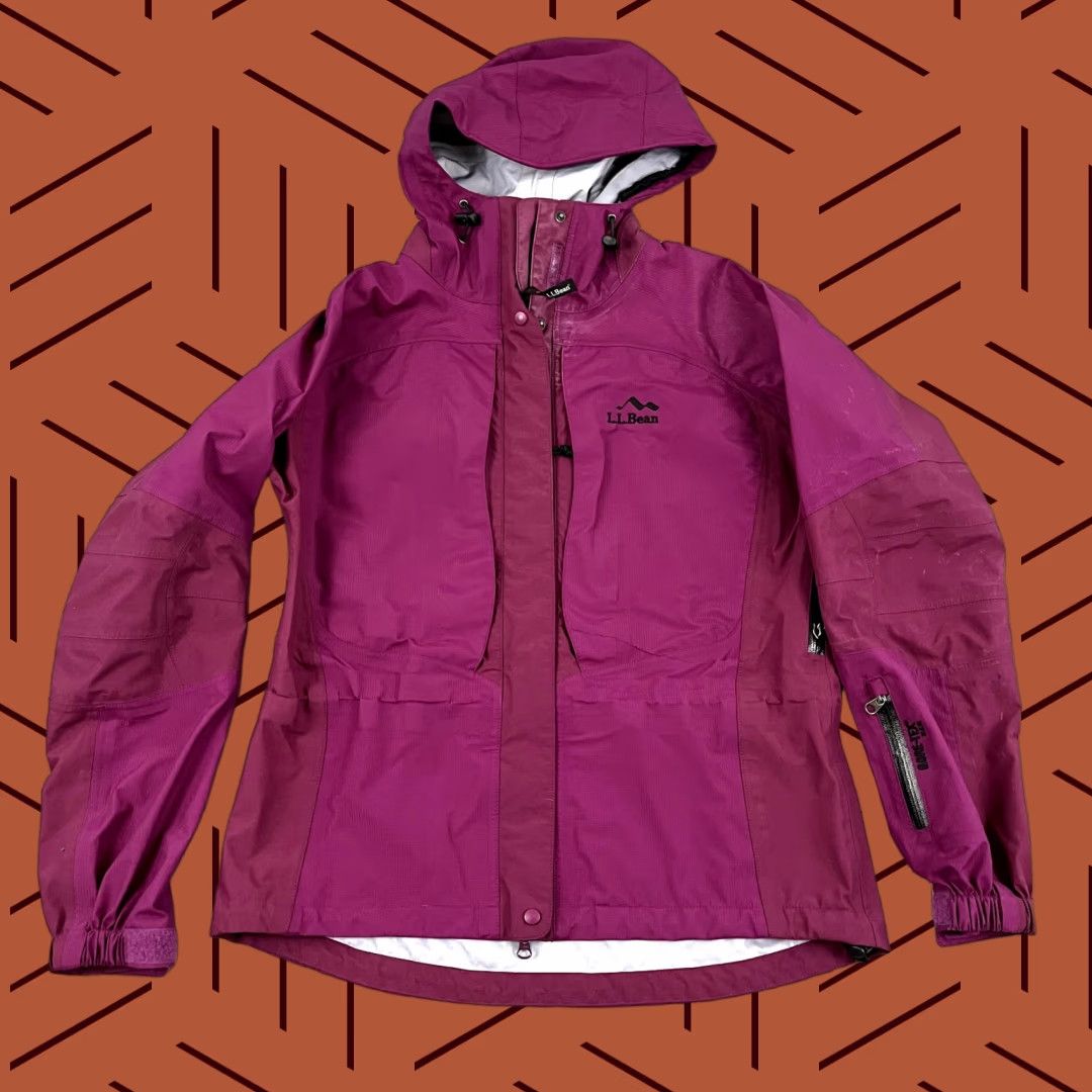 Vintage VINTAGE LL BEAN Jacket Womens Medium Goretex XCR Fuchsia Pink Rain Coat Outdoors Hiking Size M / US 6-8 / IT 42-44 - 1 Thumbnail