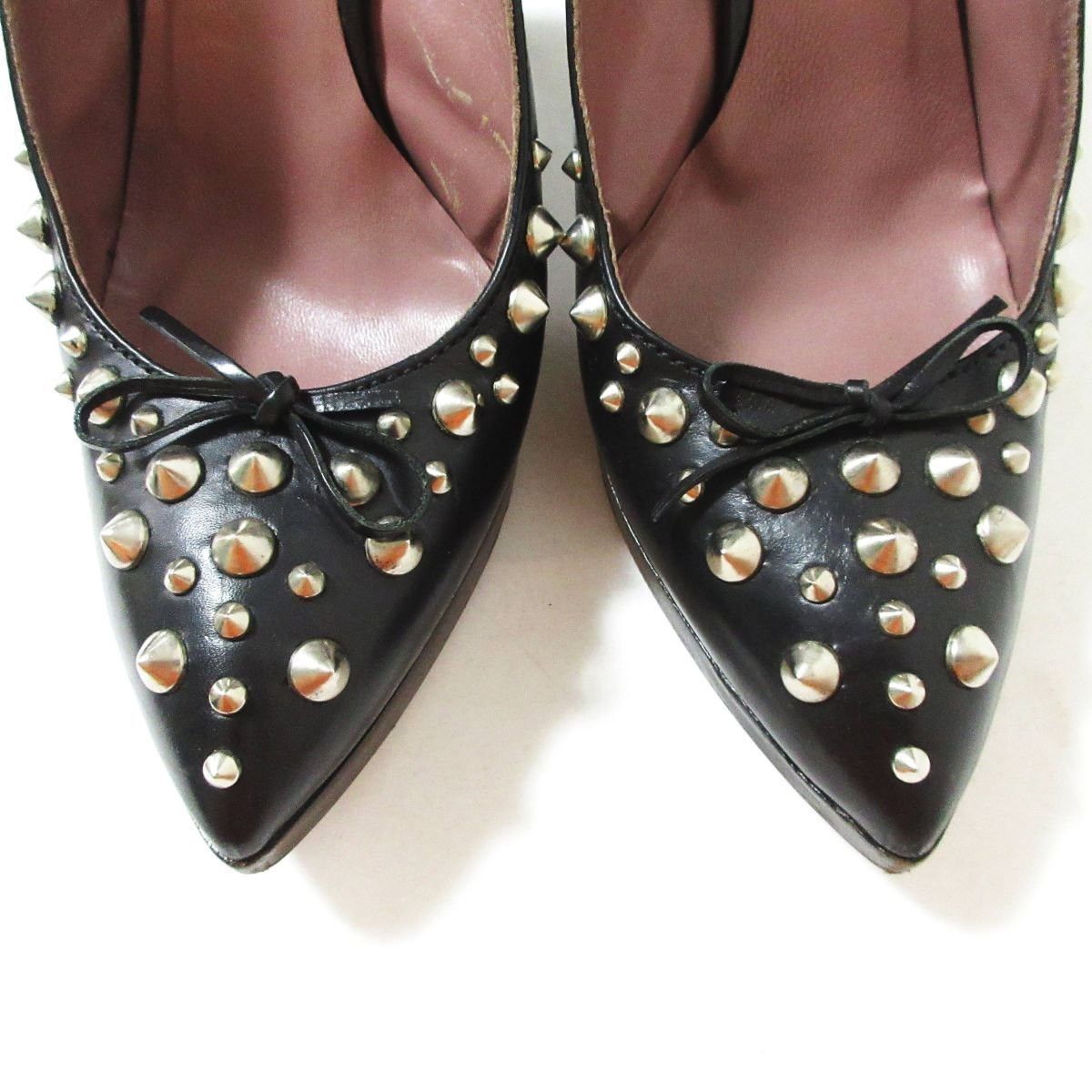 Miu Miu Studded Heels Size US 8 / IT 38 - 2 Thumbnail