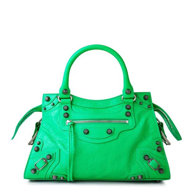 Balenciaga o1g2r1mq0924 Size: OS / Small Tote Bag in Green Size ONE SIZE - 1 Thumbnail