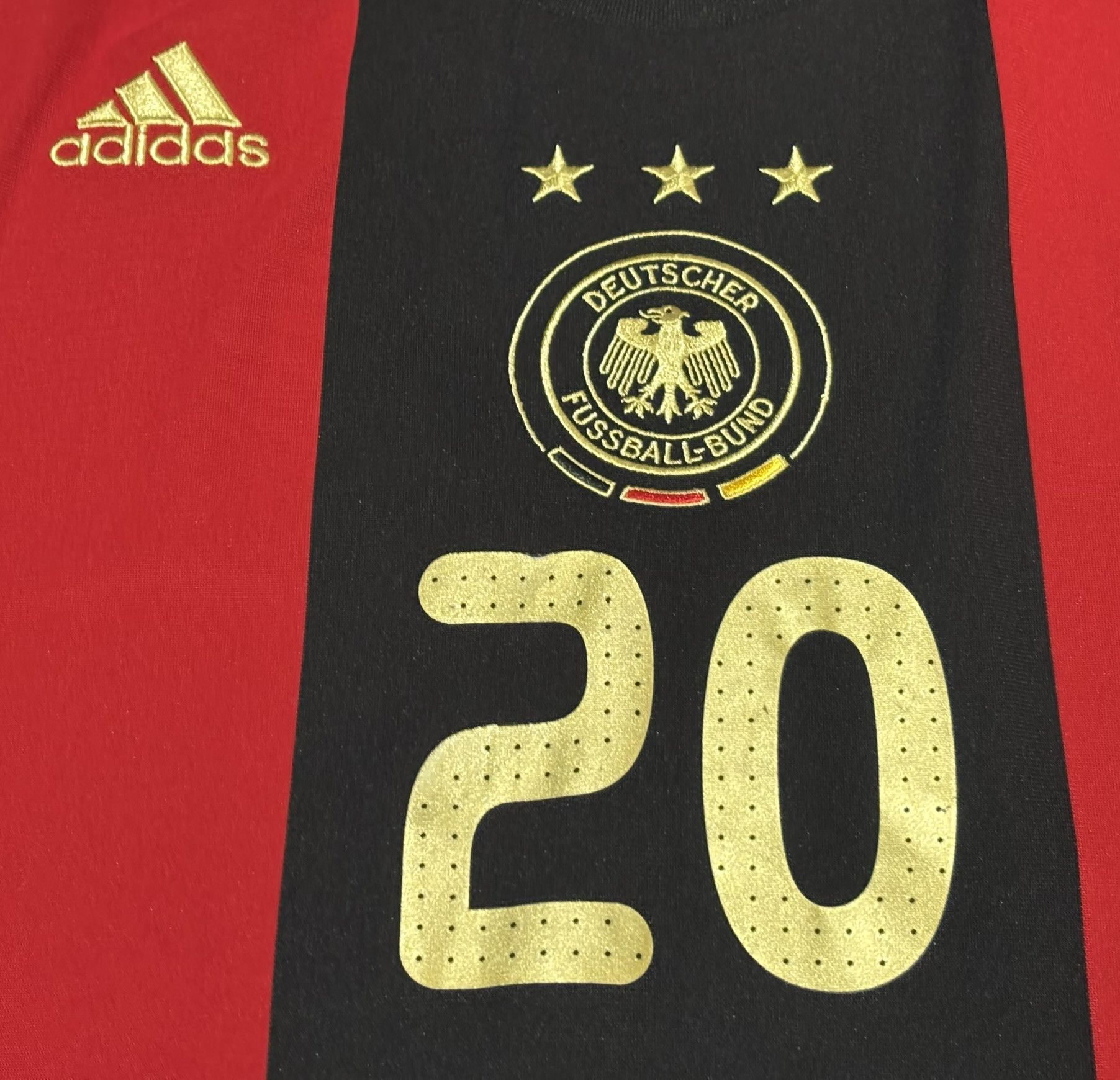 Adidas Germany 2008 Podolski #20 Adidas Football Jersey Size L Size US L / EU 52-54 / 3 - 7 Thumbnail