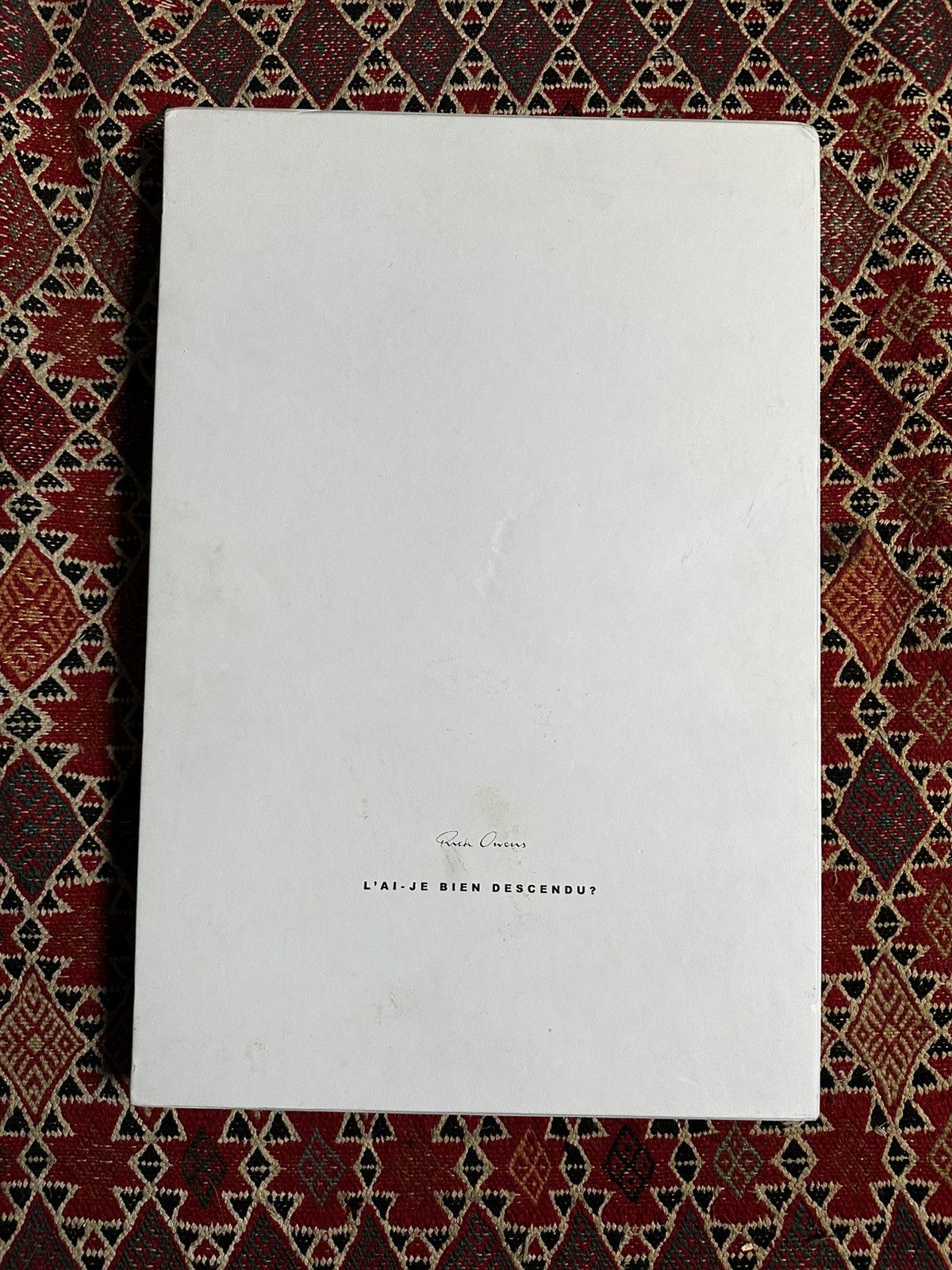 Rick Owens RARE Rick Owens l’ai je bien descendu book 2007 Size ONE SIZE - 1 Thumbnail