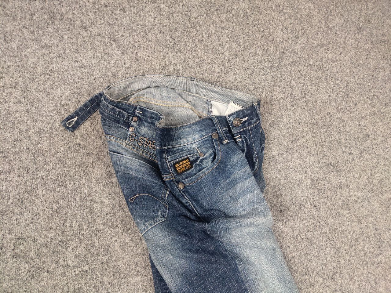 G-Star Vintage G Star Y2K Flared Jeans Low Rise Belt LBG Bootcut Size US 31 - 4 Thumbnail