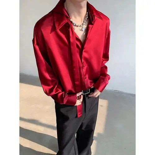 VIBE Wine Red Long Sleeve Shirt Size US M / EU 48-50 / 2 - 7 Thumbnail