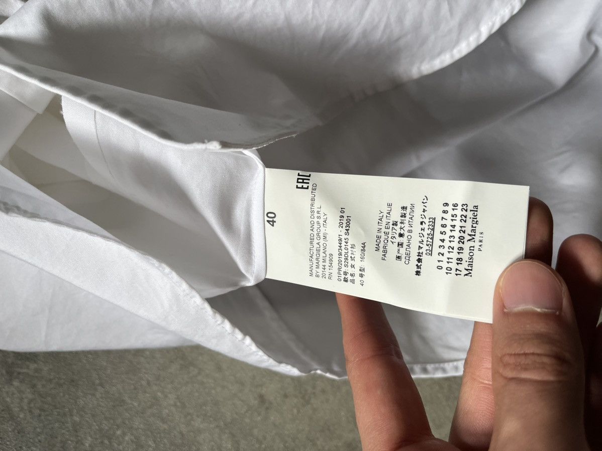 Maison Margiela Maison Margiela S/S 19 white shirt artisanal rare Size US M / EU 48-50 / 2 - 13 Thumbnail