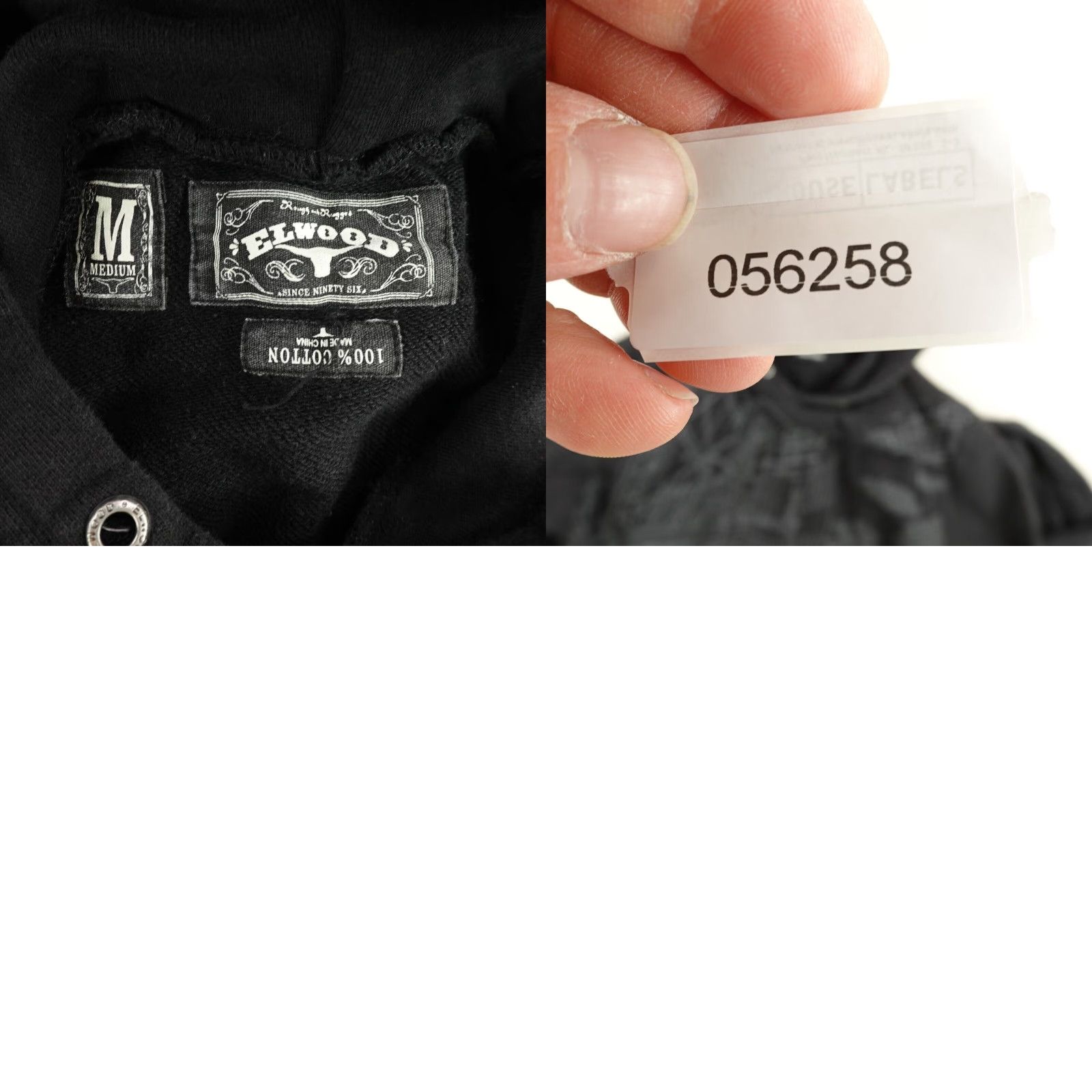 Elwood Elwood Hoodie Adult Medium Black Graphic Cityscape Print AOP Pullover Hooded Pockets Mens Size US M / EU 48-50 / 2 - 8 Thumbnail