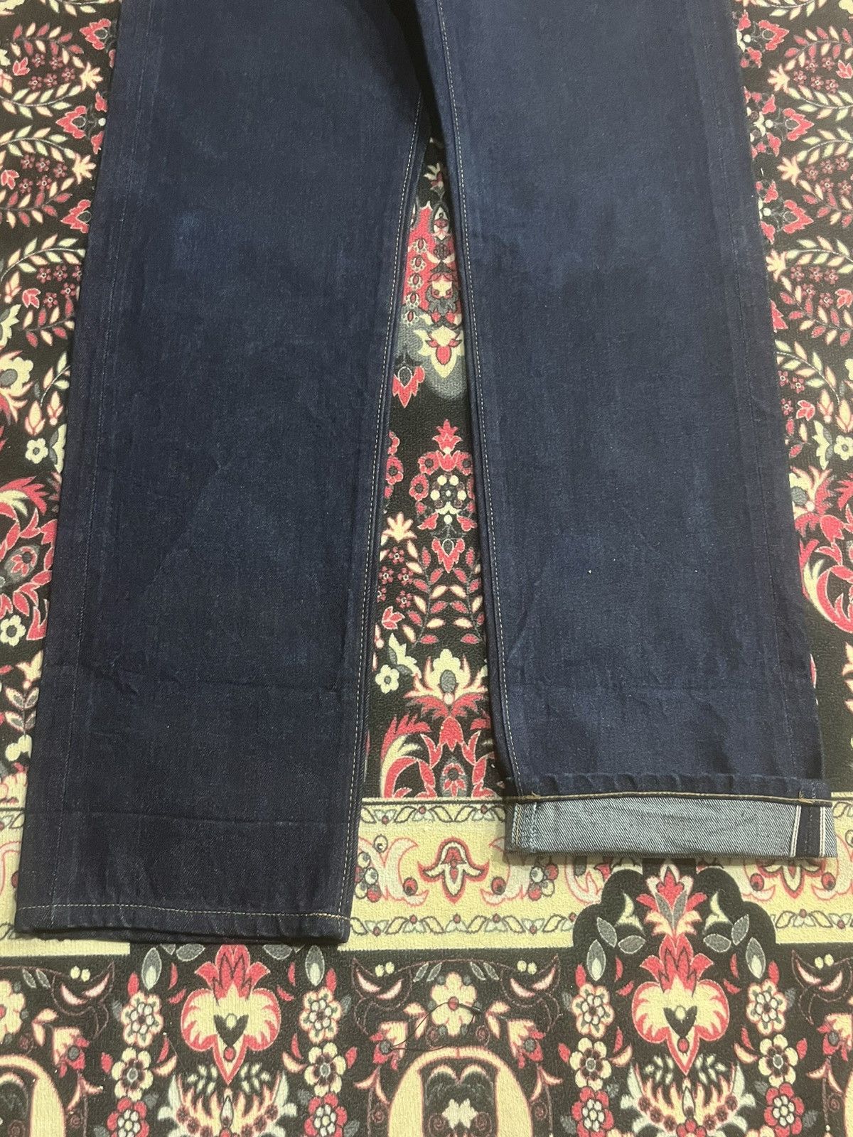 Vintage Vintage Cepo Craft Raw Indigo Straight Leg Selvedge Jeans Size US 28 / EU 44 - 10 Thumbnail