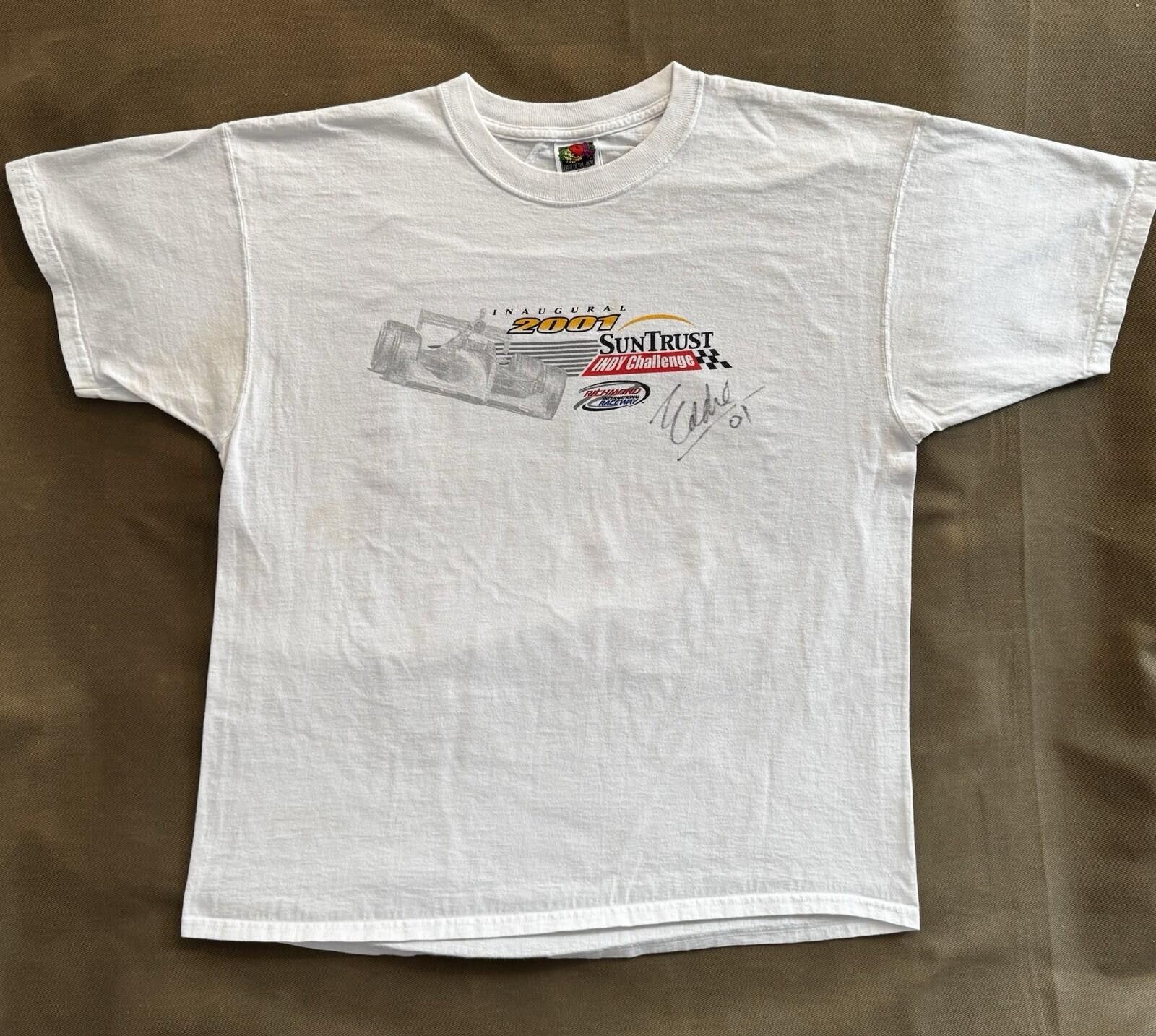 Vintage Eddie Cheever Jr. Autographed Vintage 2001 Indy NASCAR Shirt Size ONE SIZE - 1 Thumbnail