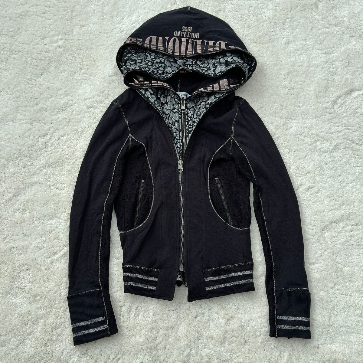 Double Layered Zip Up Hoodie