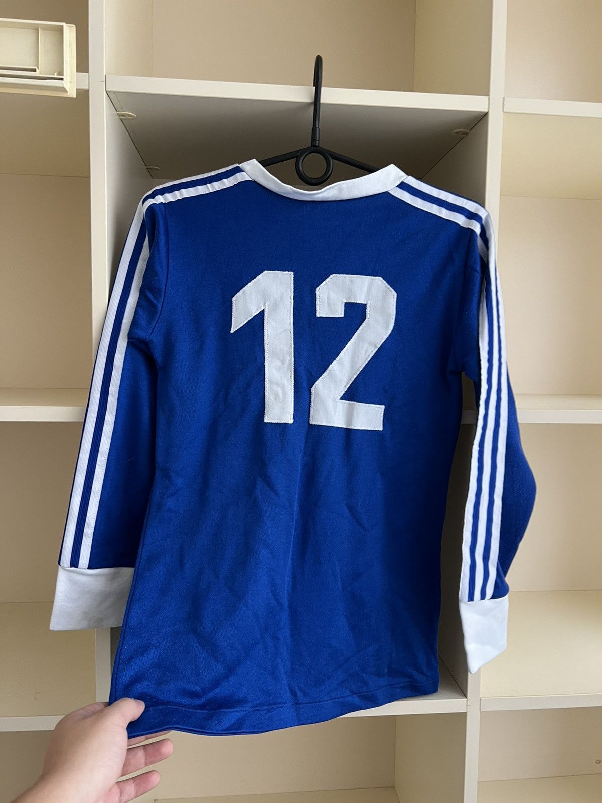 Adidas Vintage 80s Adidas Erima Long Sleeve Mede in West Germany Size US S / EU 44-46 / 1 - 16 Thumbnail